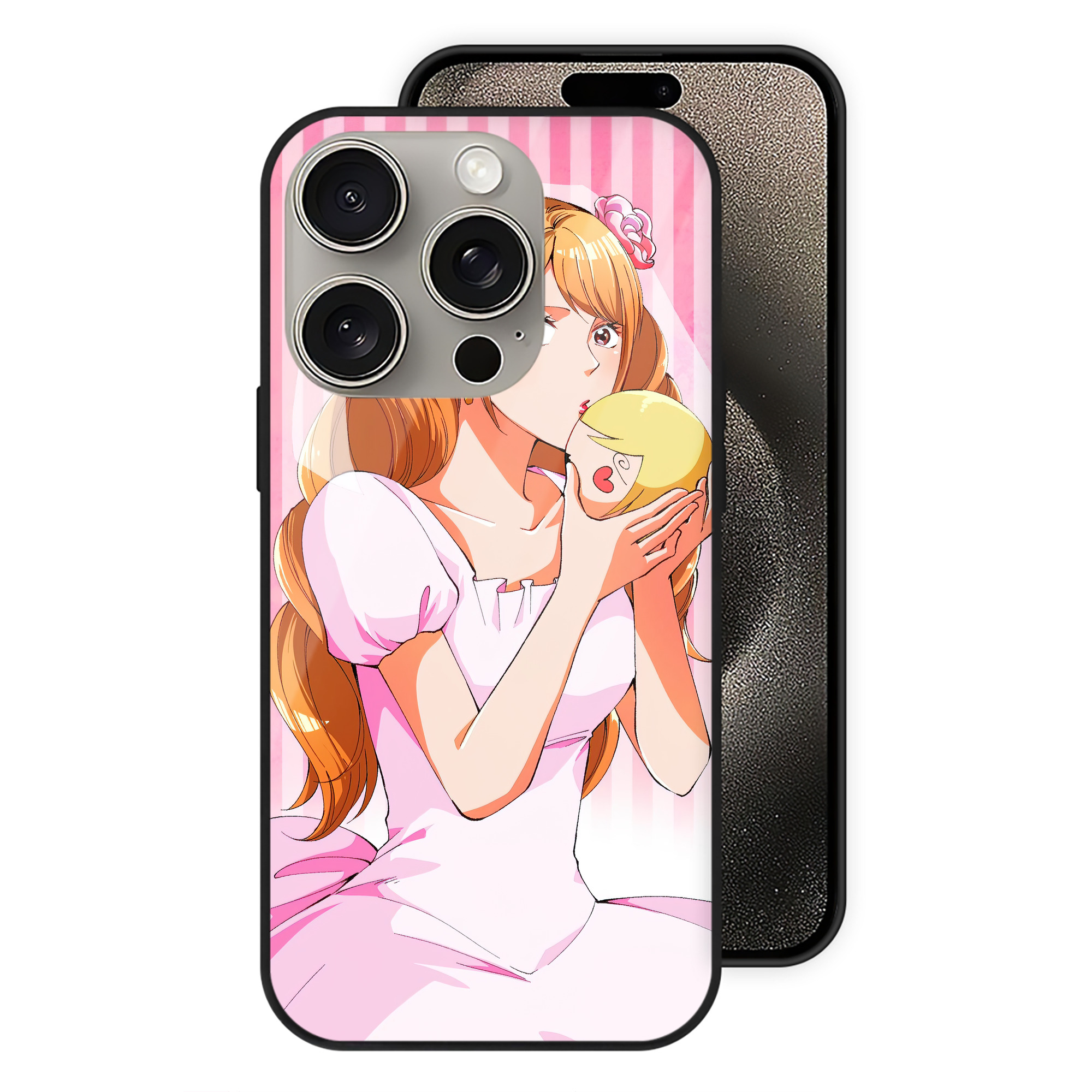 ワンピース ONE PIECE 【iPhone15Pro対応】スマホケース 耐衝撃＆黄変防止 背面ガラス