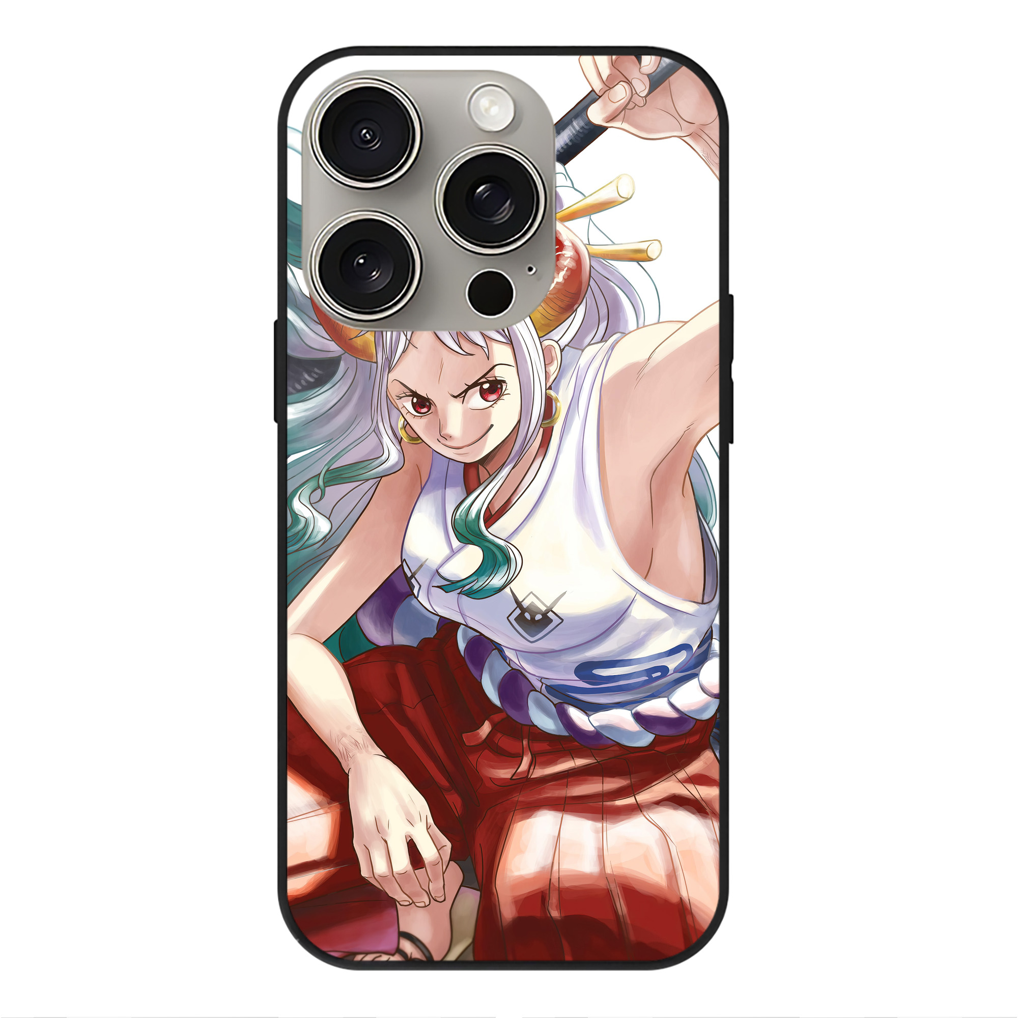 （画像用） ワンピース ONE PIECE 【iPhone15Pro対応】スマホケース 耐衝撃＆黄変防止 背面ガラス