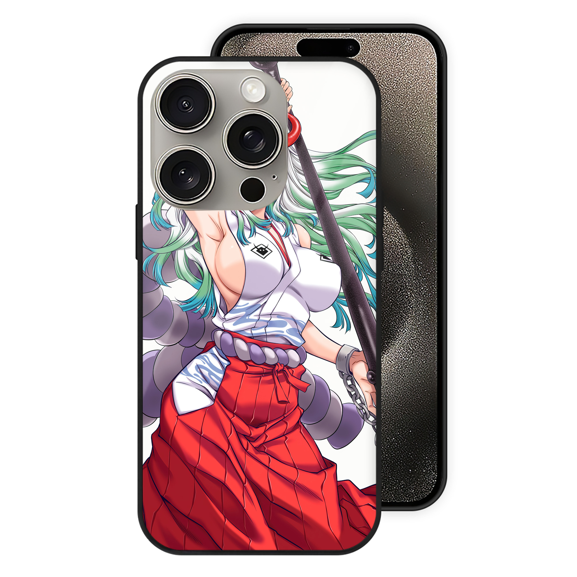 （画像用） ワンピース ONE PIECE 【iPhone15Pro対応】スマホケース 耐衝撃＆黄変防止 背面ガラス