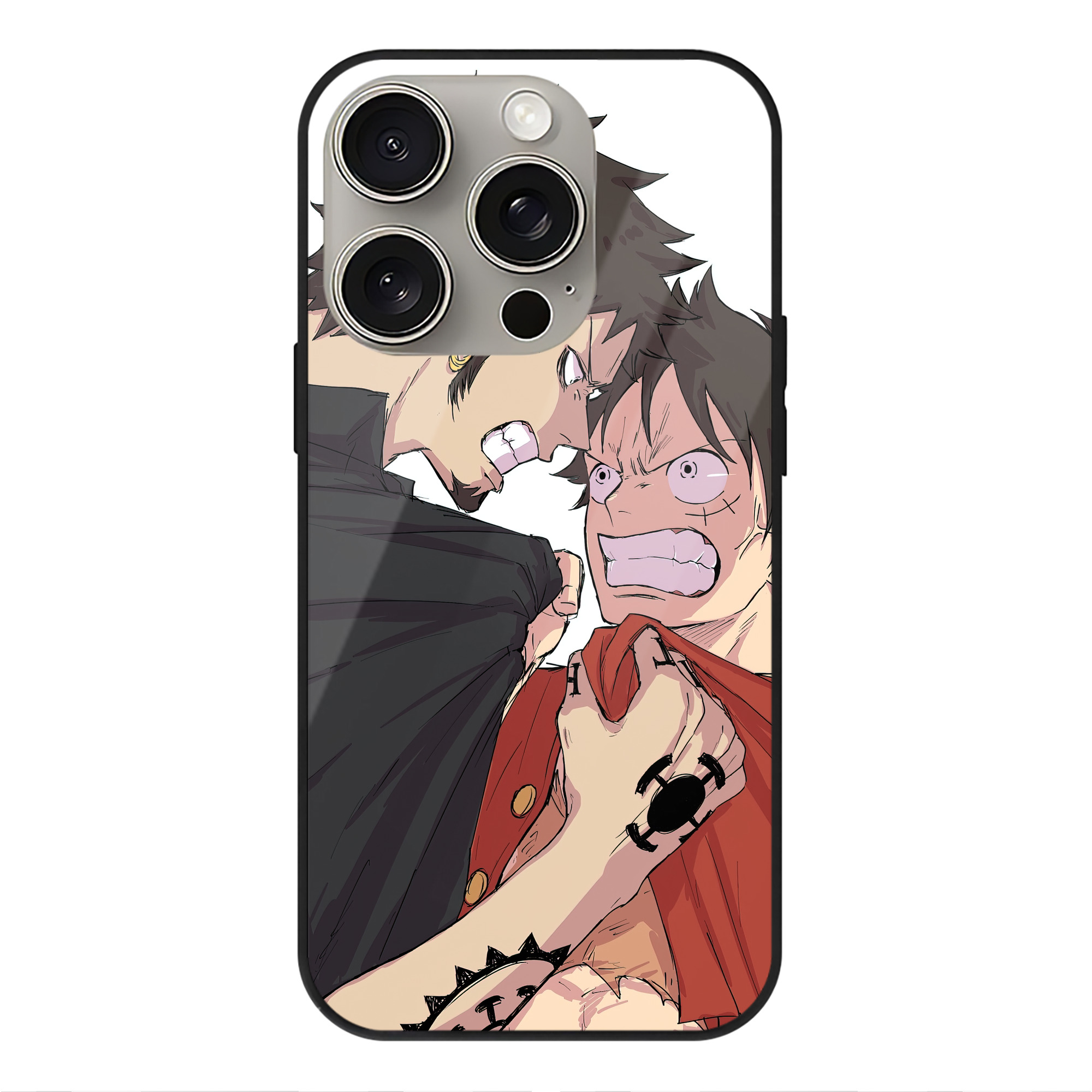 （画像用） ワンピース ONE PIECE 【iPhone15Pro対応】スマホケース 耐衝撃＆黄変防止 背面ガラス