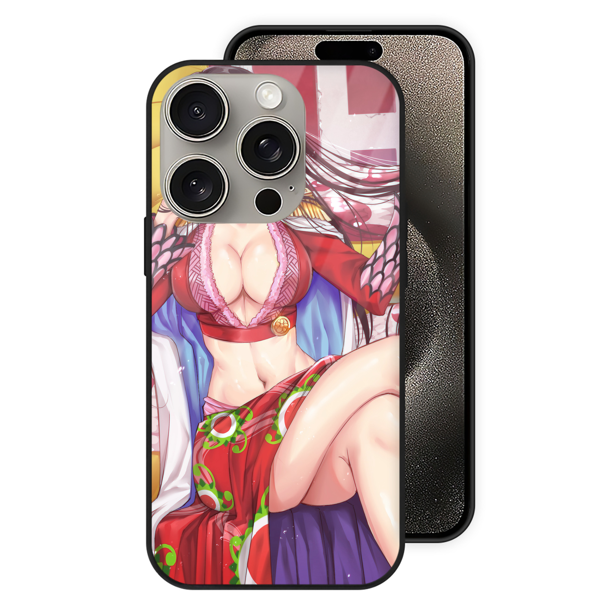 （画像用） ワンピース ONE PIECE 【iPhone15Pro対応】スマホケース 耐衝撃＆黄変防止 背面ガラス