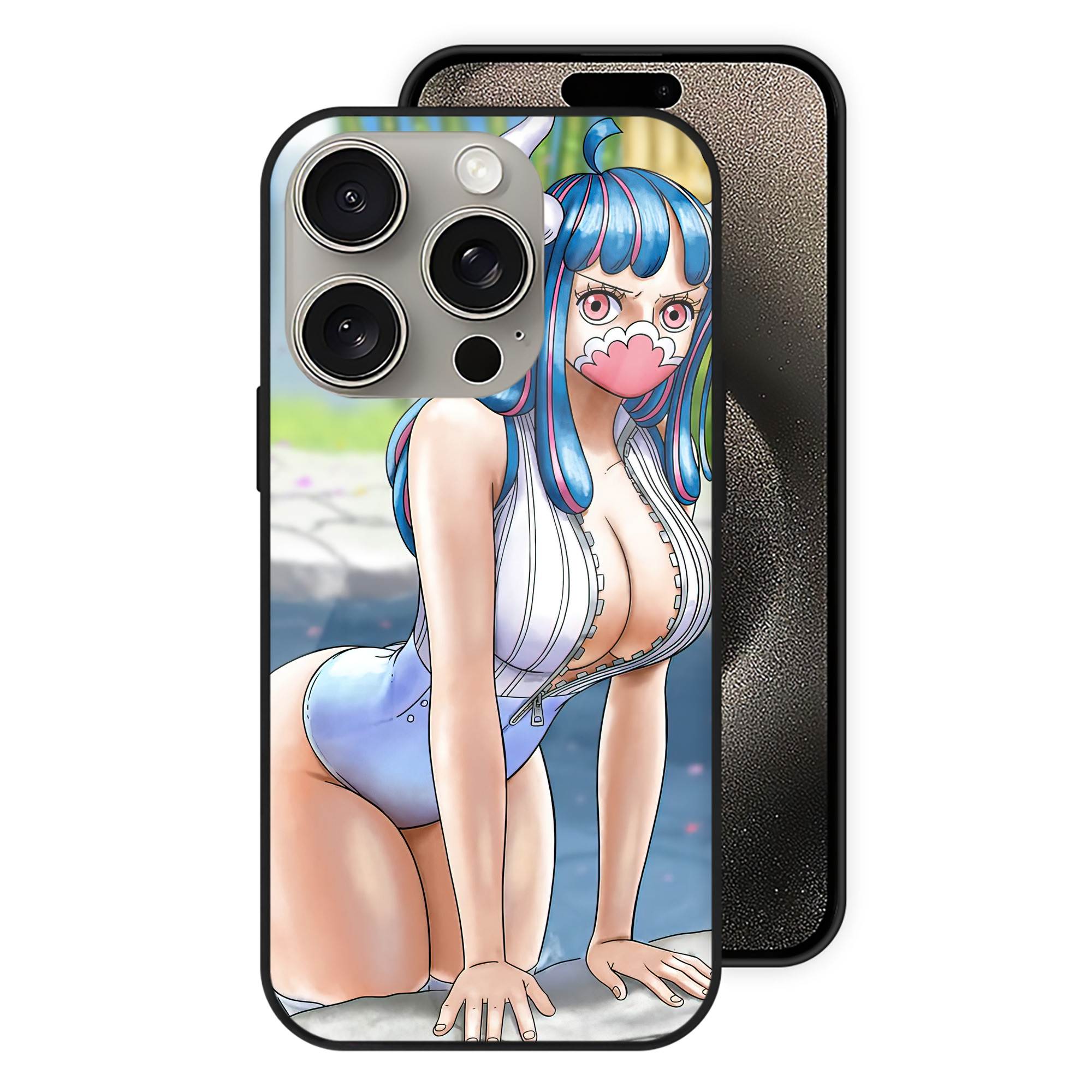（画像用） ワンピース ONE PIECE 【iPhone15Pro対応】スマホケース 耐衝撃＆黄変防止 背面ガラス