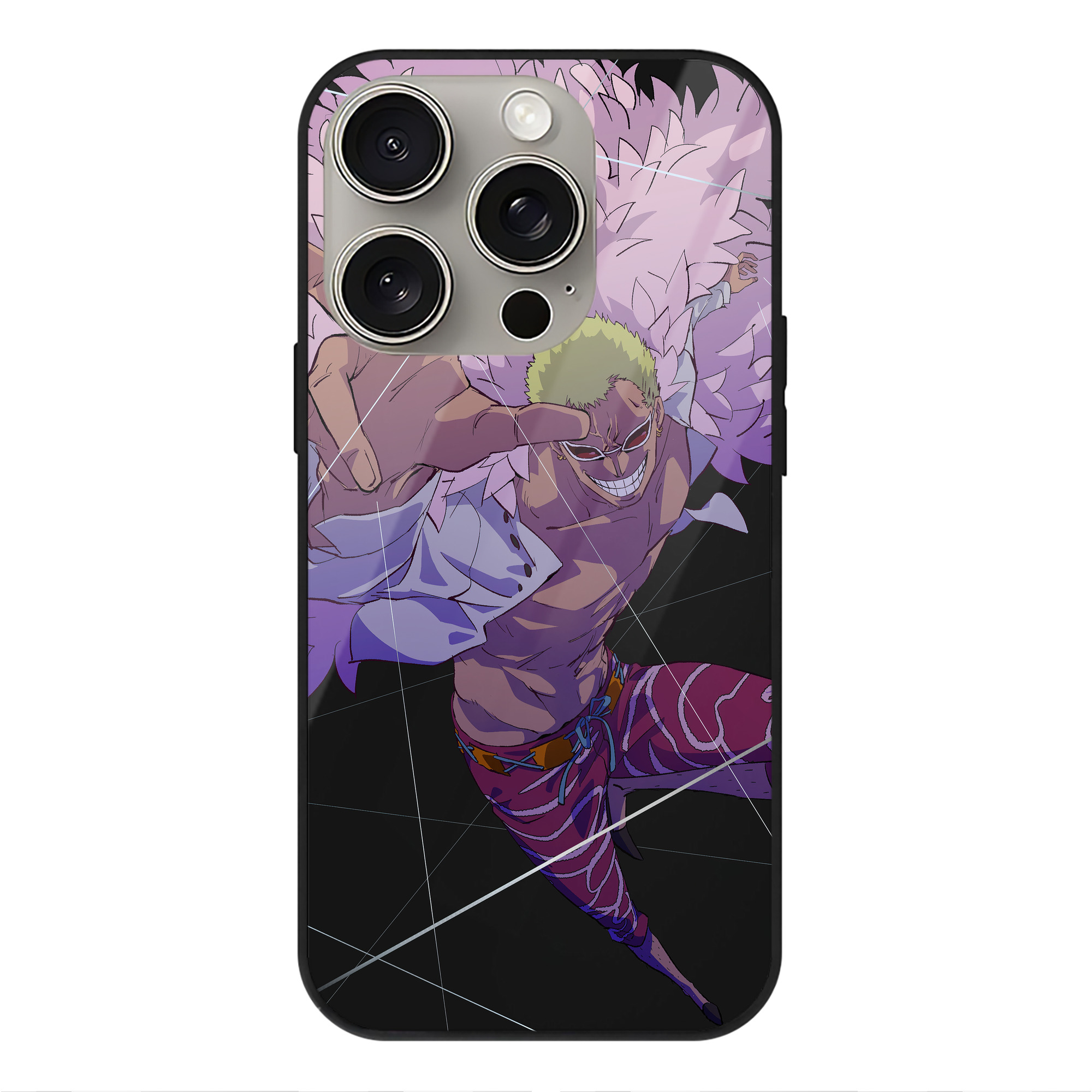 （画像用） ワンピース ONE PIECE 【iPhone15Pro対応】スマホケース 耐衝撃＆黄変防止 背面ガラス