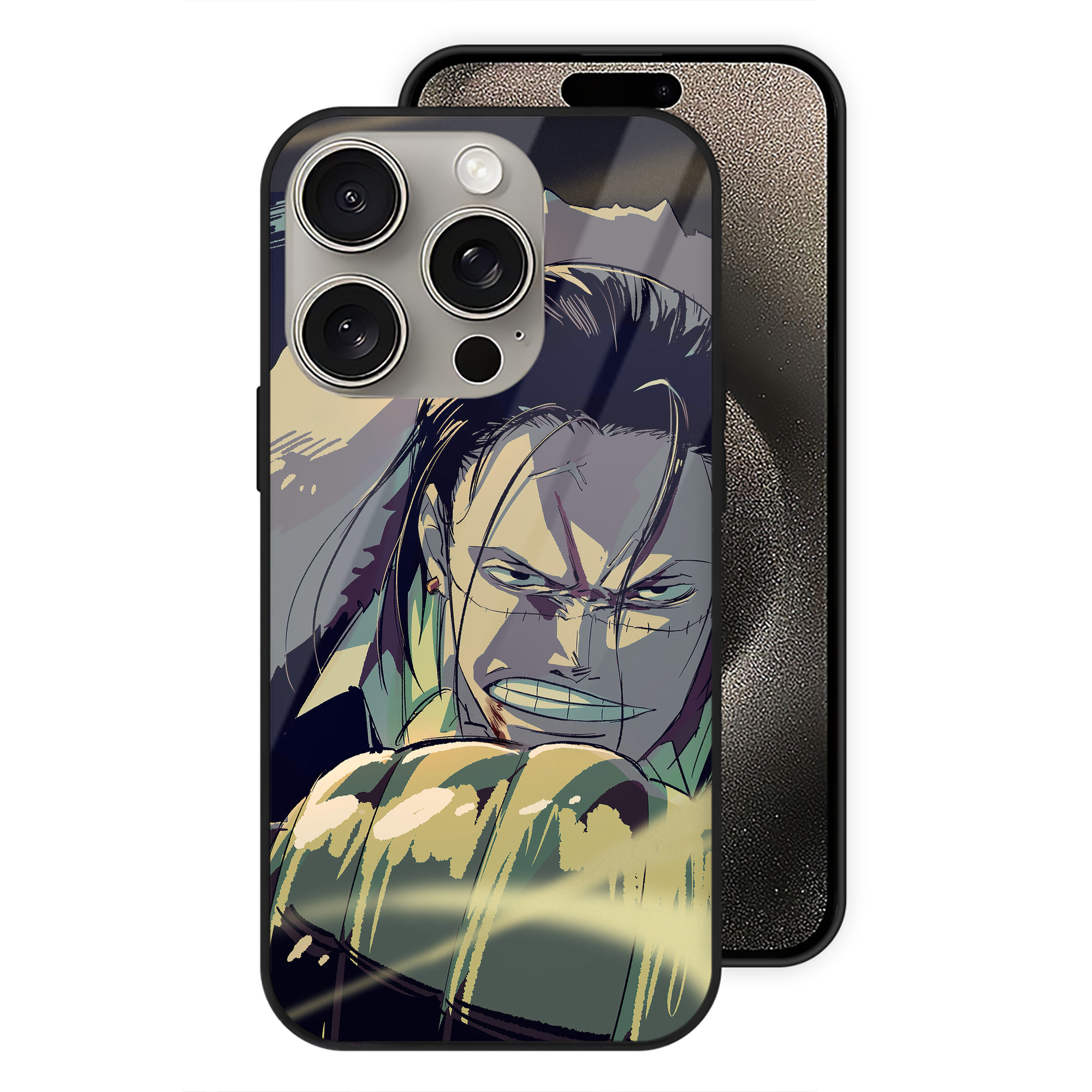 （画像用） ワンピース ONE PIECE 【iPhone15Pro対応】スマホケース 耐衝撃＆黄変防止 背面ガラス