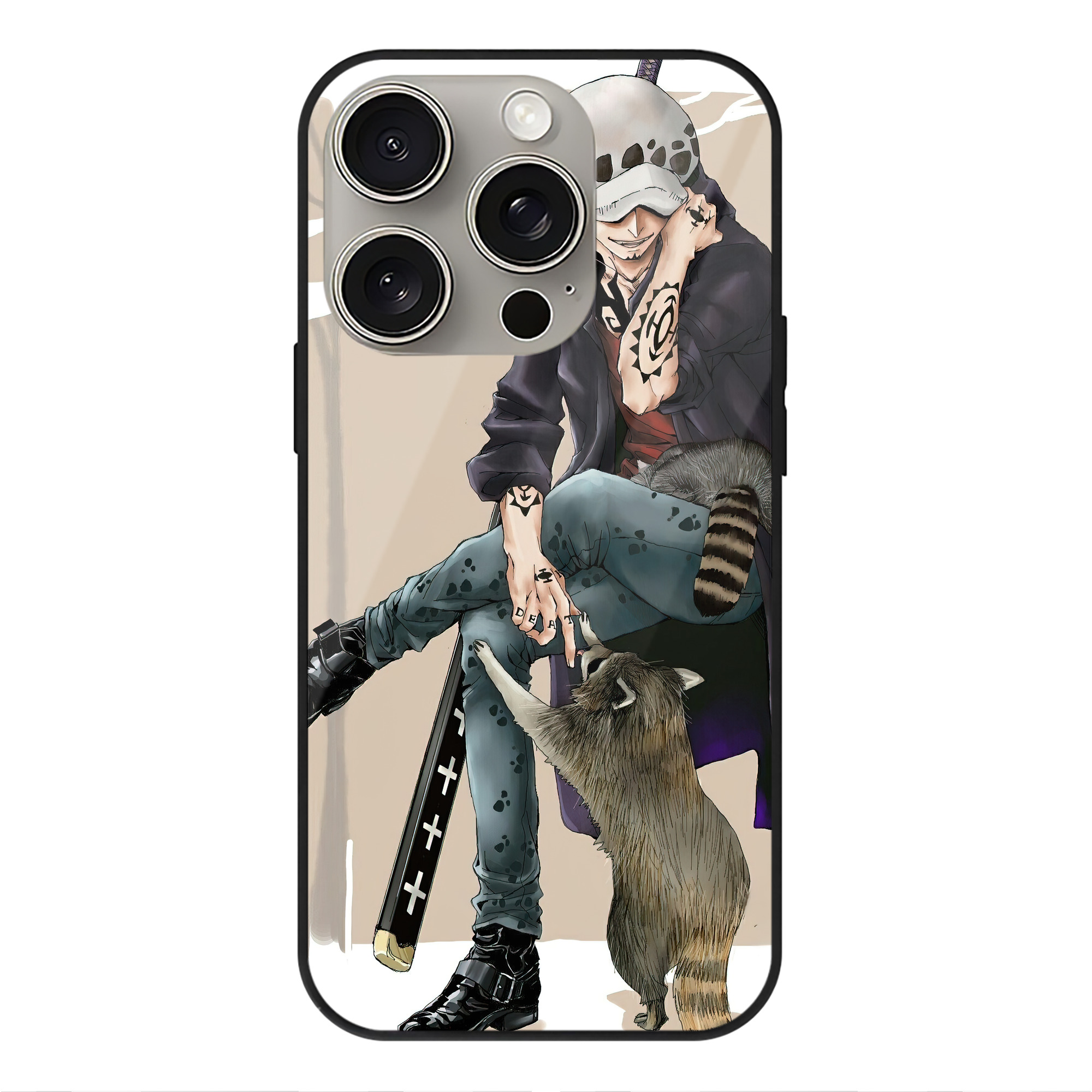 （画像用） ワンピース ONE PIECE 【iPhone15Pro対応】スマホケース 耐衝撃＆黄変防止 背面ガラス
