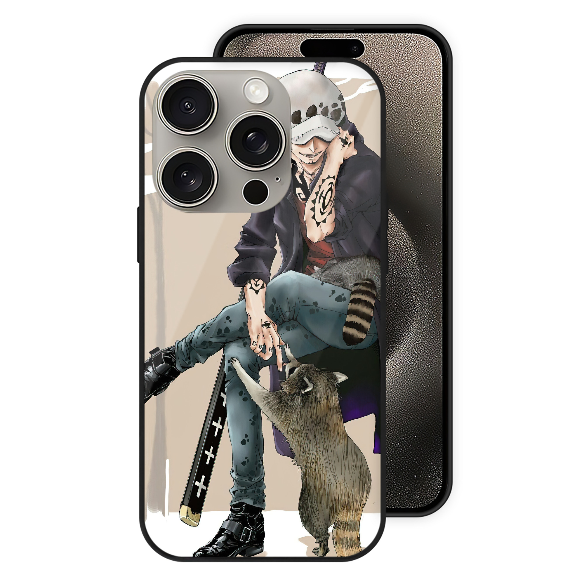 （画像用） ワンピース ONE PIECE 【iPhone15Pro対応】スマホケース 耐衝撃＆黄変防止 背面ガラス