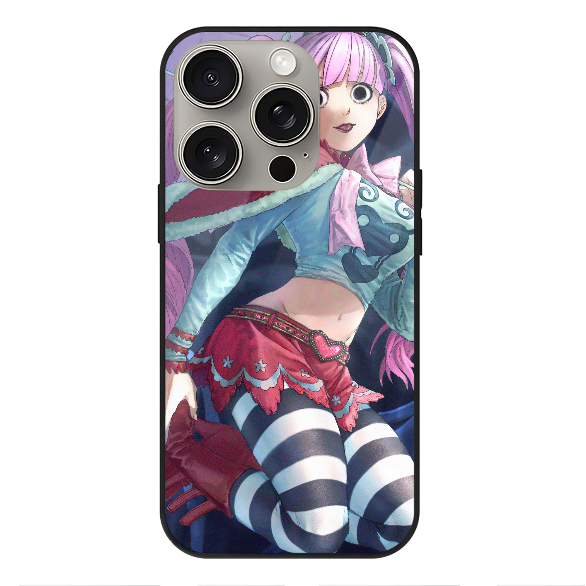 （画像用） ワンピース ONE PIECE 【iPhone15Pro対応】スマホケース 耐衝撃＆黄変防止 背面ガラス