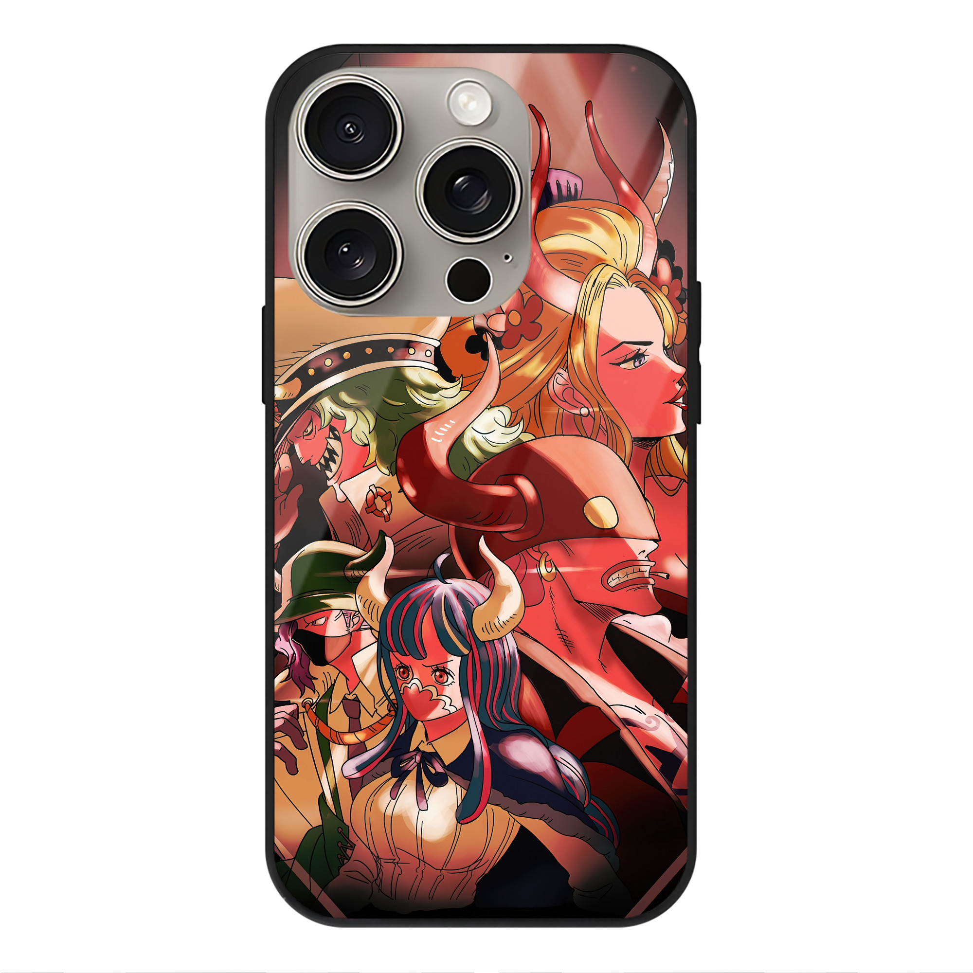（画像用） ワンピース ONE PIECE 【iPhone15Pro対応】スマホケース 耐衝撃＆黄変防止 背面ガラス