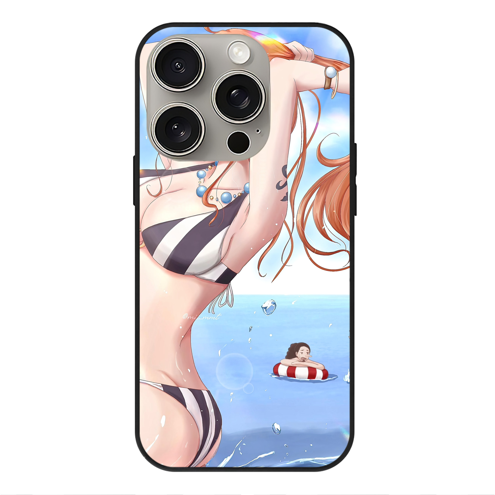 （画像用） ワンピース ONE PIECE 【iPhone15Pro対応】スマホケース 耐衝撃＆黄変防止 背面ガラス