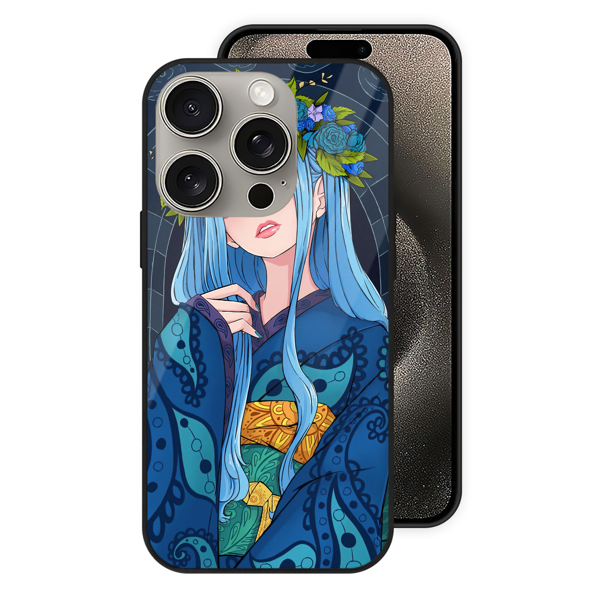 （画像用） ワンピース ONE PIECE 【iPhone15Pro対応】スマホケース 耐衝撃＆黄変防止 背面ガラス