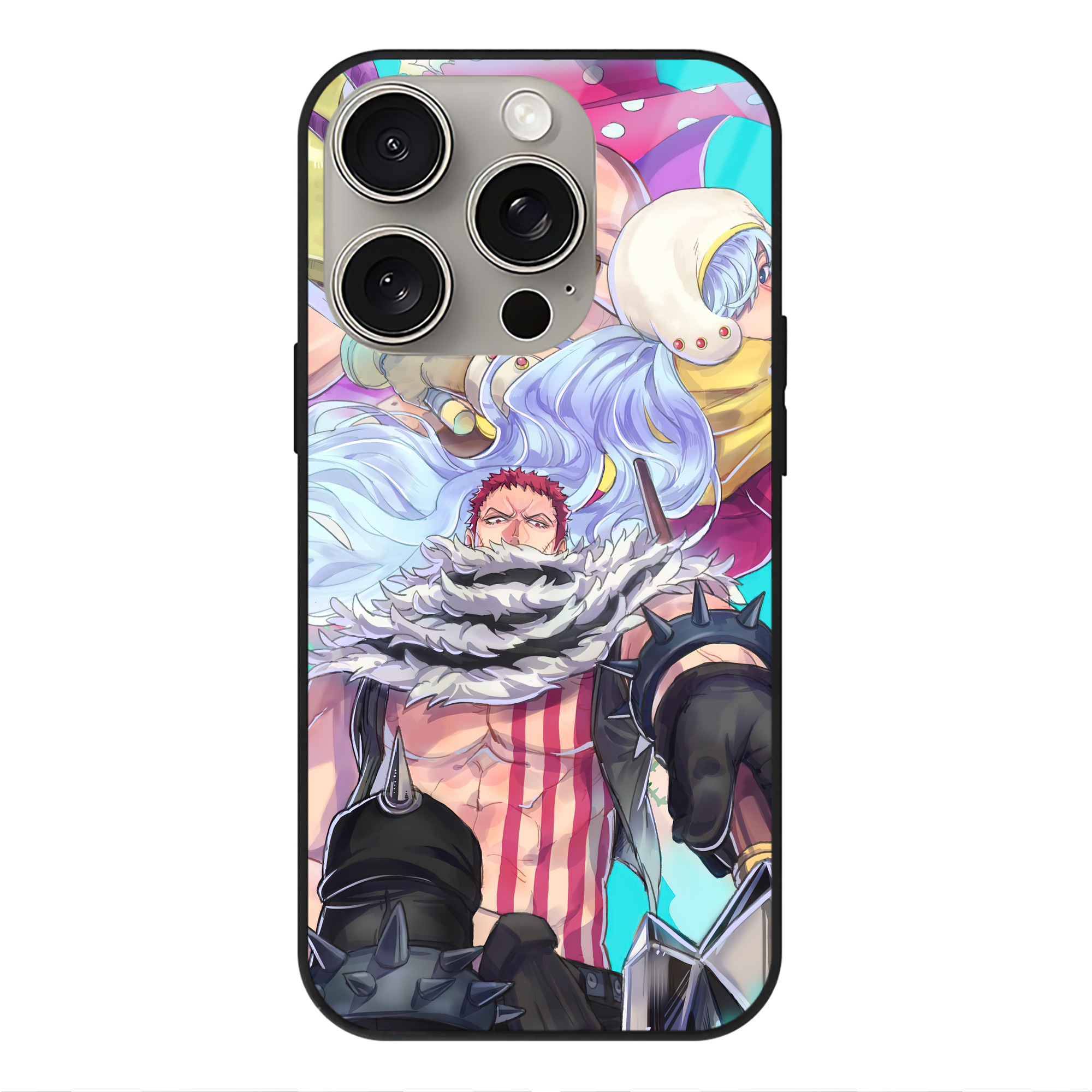 （画像用） ワンピース ONE PIECE 【iPhone15Pro対応】スマホケース 耐衝撃＆黄変防止 背面ガラス