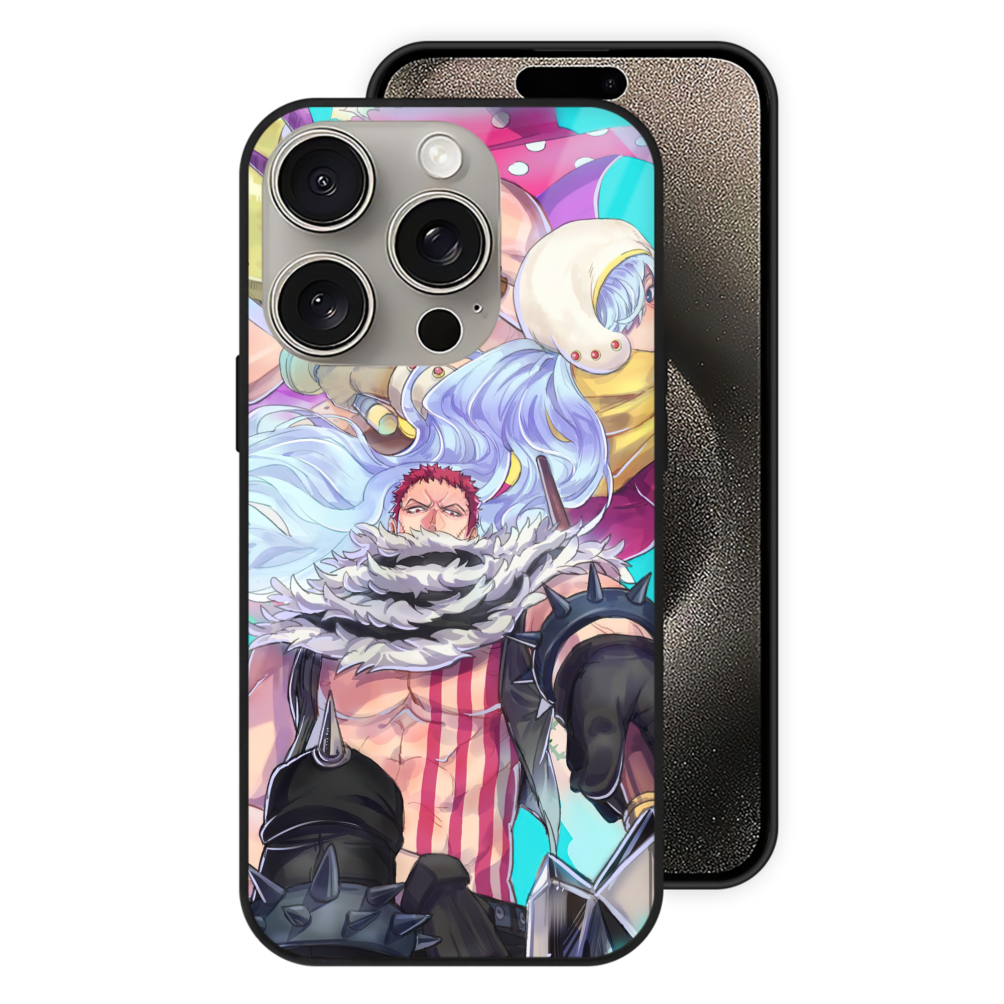（画像用） ワンピース ONE PIECE 【iPhone15Pro対応】スマホケース 耐衝撃＆黄変防止 背面ガラス