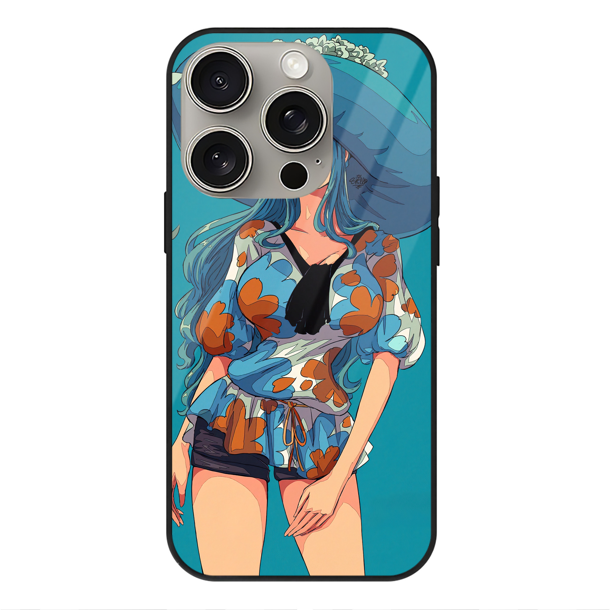 （画像用） ワンピース ONE PIECE 【iPhone15Pro対応】スマホケース 耐衝撃＆黄変防止 背面ガラス