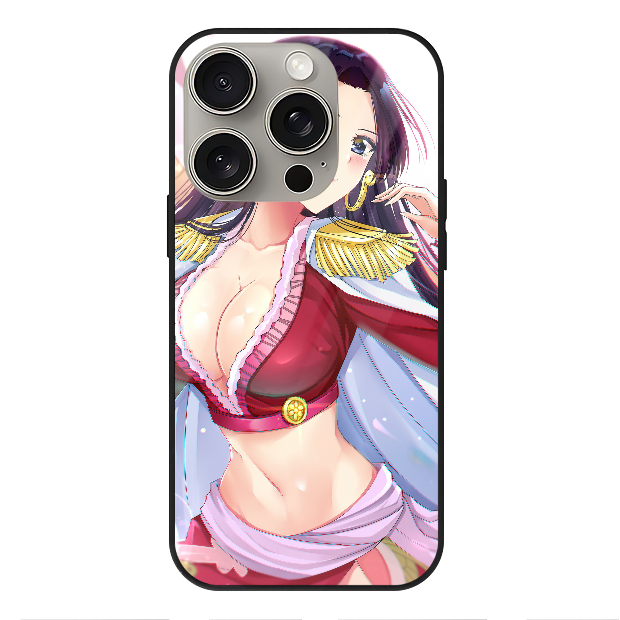 （画像用） ワンピース ONE PIECE 【iPhone15Pro対応】スマホケース 耐衝撃＆黄変防止 背面ガラス