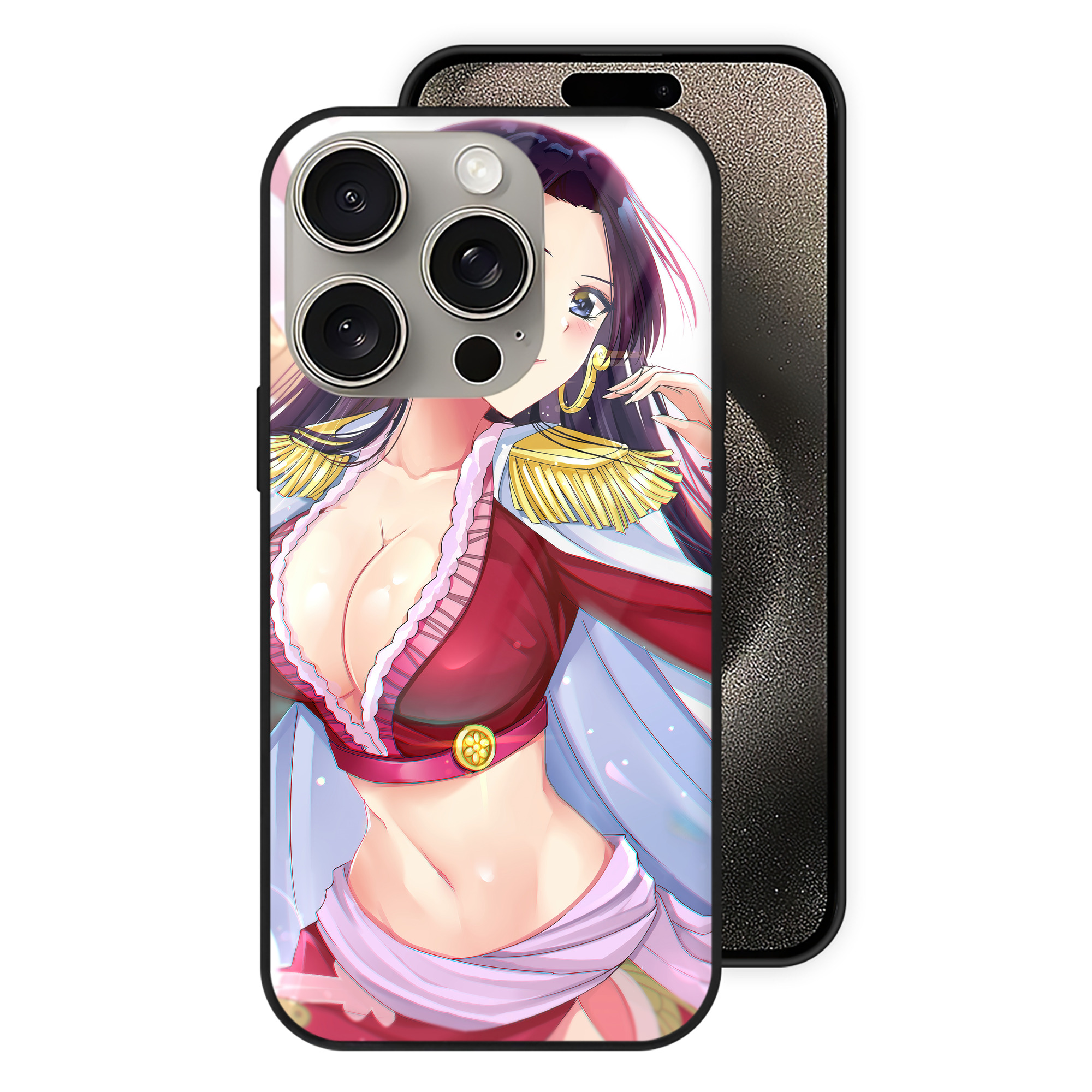 （画像用） ワンピース ONE PIECE 【iPhone15Pro対応】スマホケース 耐衝撃＆黄変防止 背面ガラス