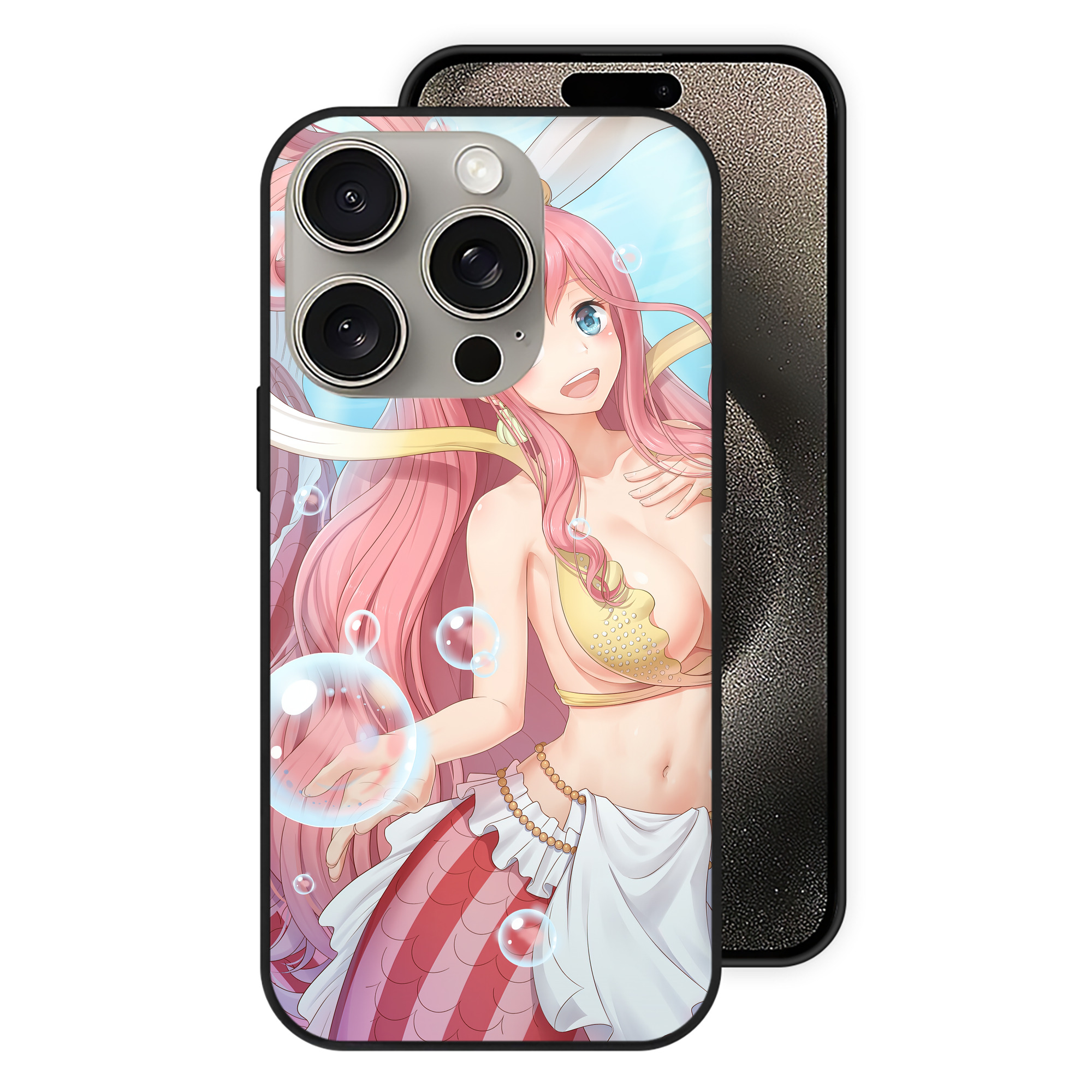 （画像用） ワンピース ONE PIECE 【iPhone15Pro対応】スマホケース 耐衝撃＆黄変防止 背面ガラス