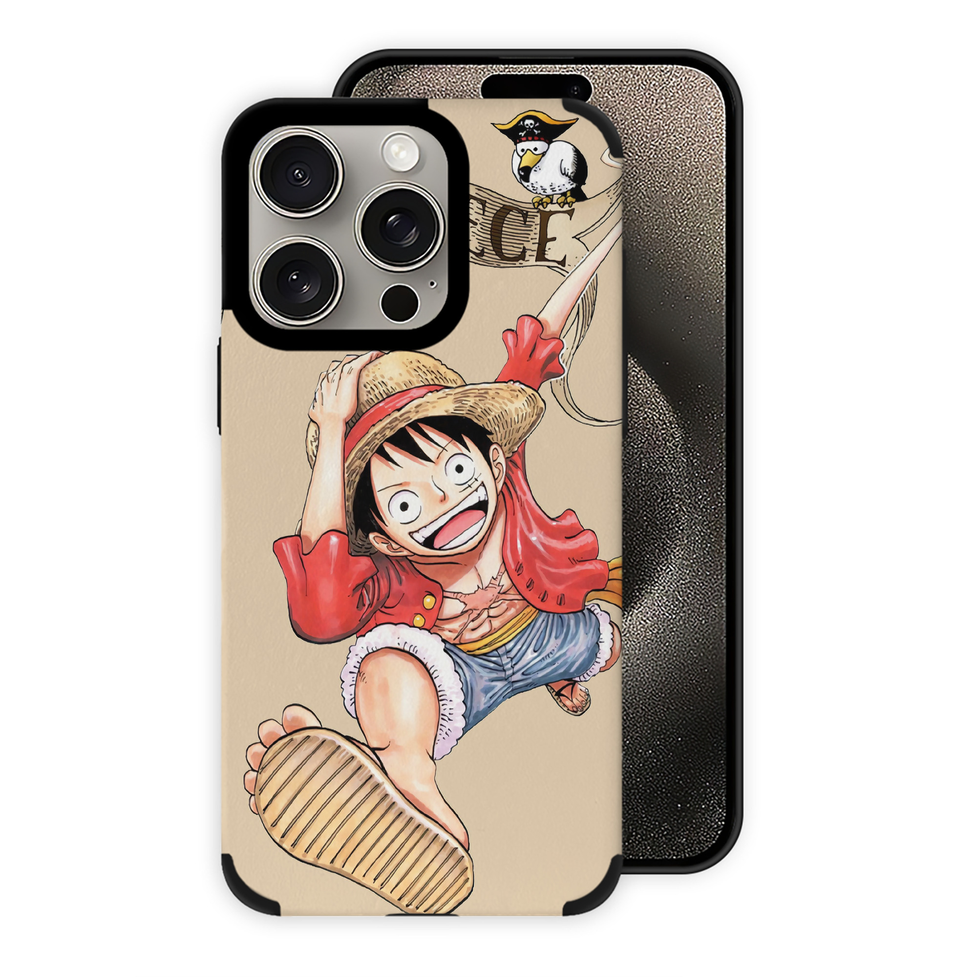 （画像用） ワンピース ONE PIECE 【iPhone15ProMax対応】 PUレザー スマホケース 耐衝撃＆黄変防止