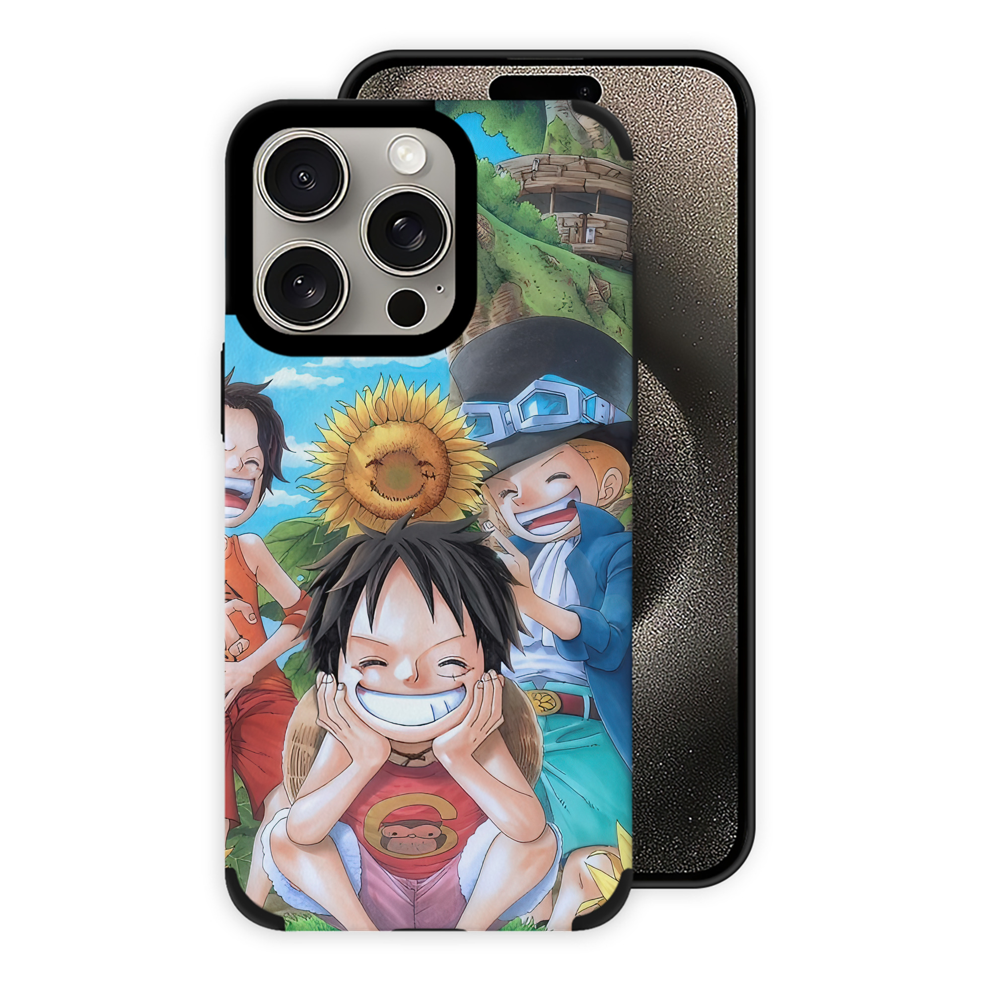 （画像用） ワンピース ONE PIECE 【iPhone15ProMax対応】 PUレザー スマホケース 耐衝撃＆黄変防止