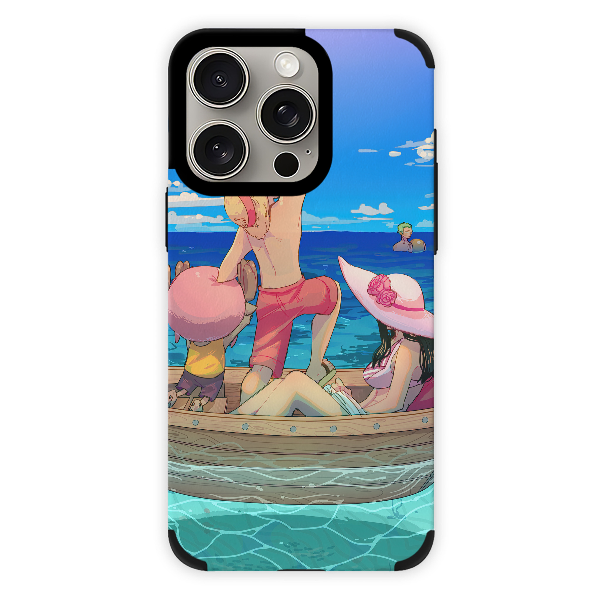 （画像用） ワンピース ONE PIECE 【iPhone15ProMax対応】 PUレザー スマホケース 耐衝撃＆黄変防止
