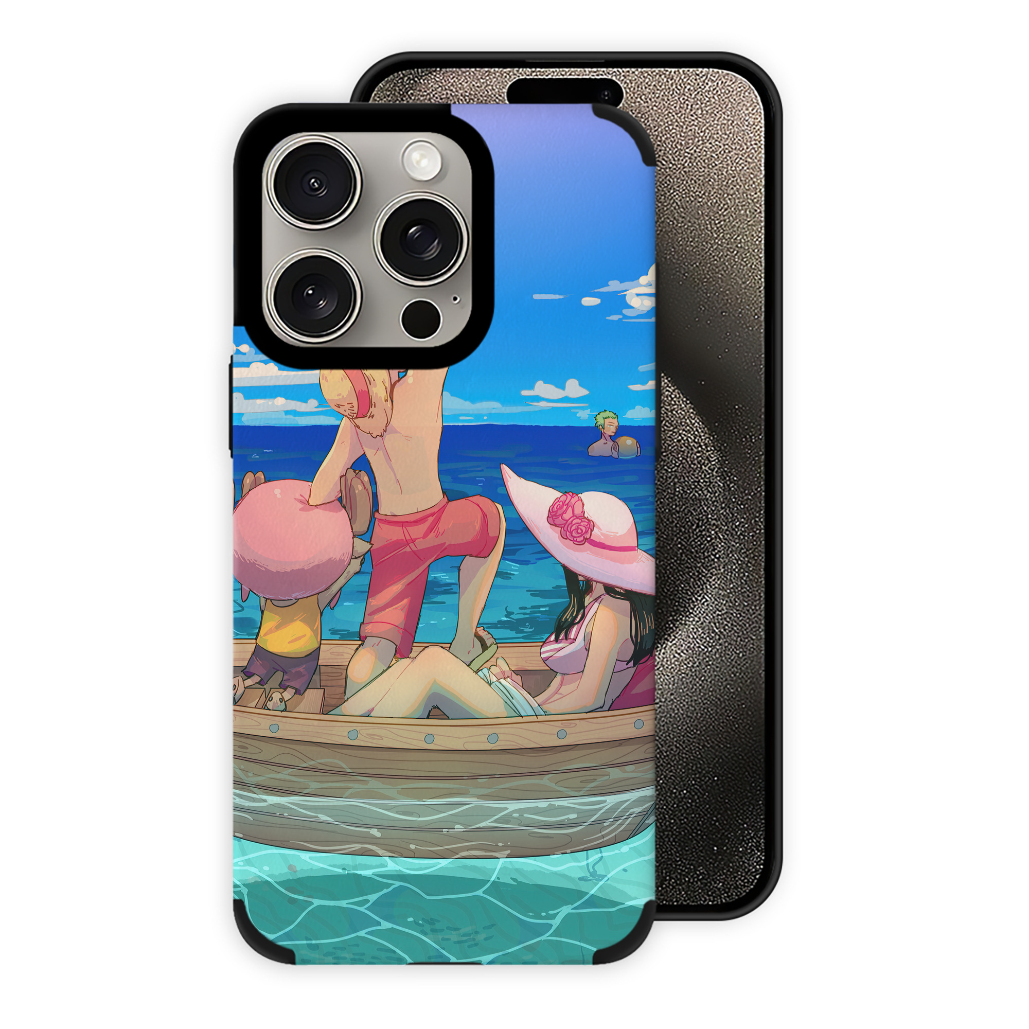 ワンピース ONE PIECE 【iPhone15ProMax対応】 PUレザー スマホケース 耐衝撃＆黄変防止