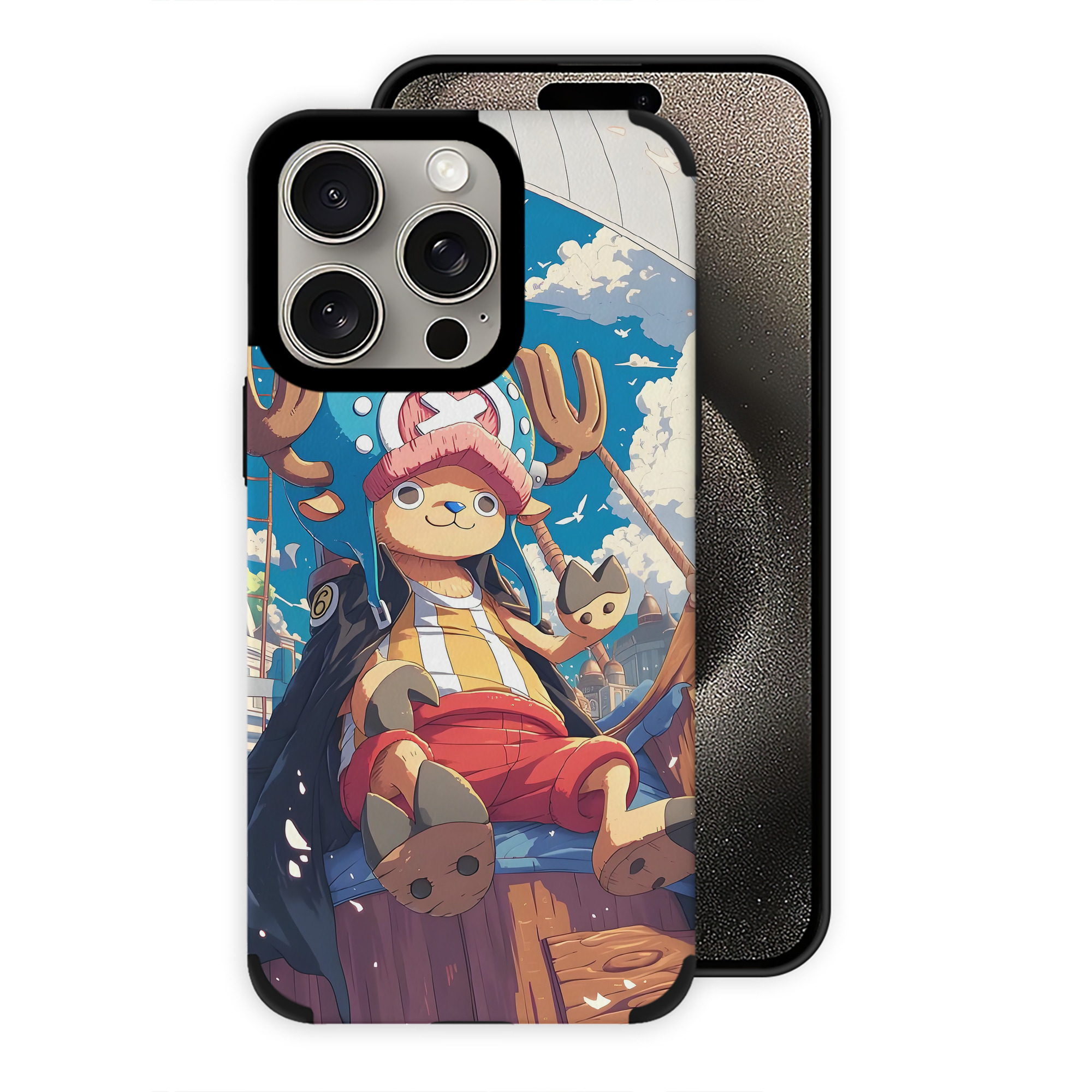 ワンピース ONE PIECE 【iPhone15ProMax対応】 PUレザー スマホケース 耐衝撃＆黄変防止
