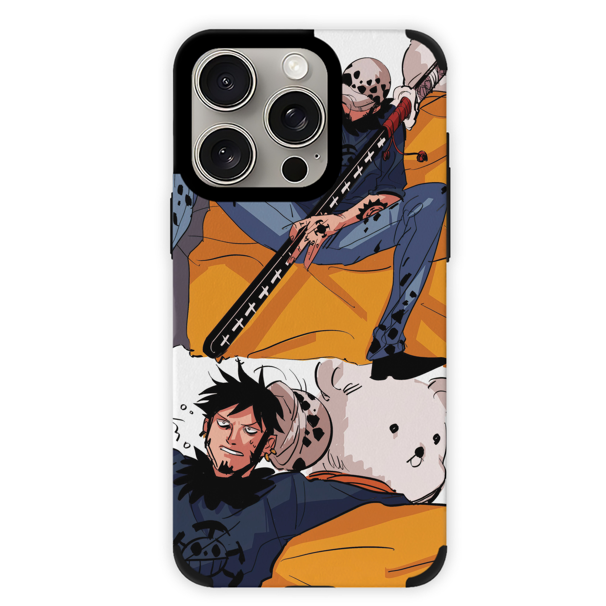 （画像用） ワンピース ONE PIECE 【iPhone15ProMax対応】 PUレザー スマホケース 耐衝撃＆黄変防止
