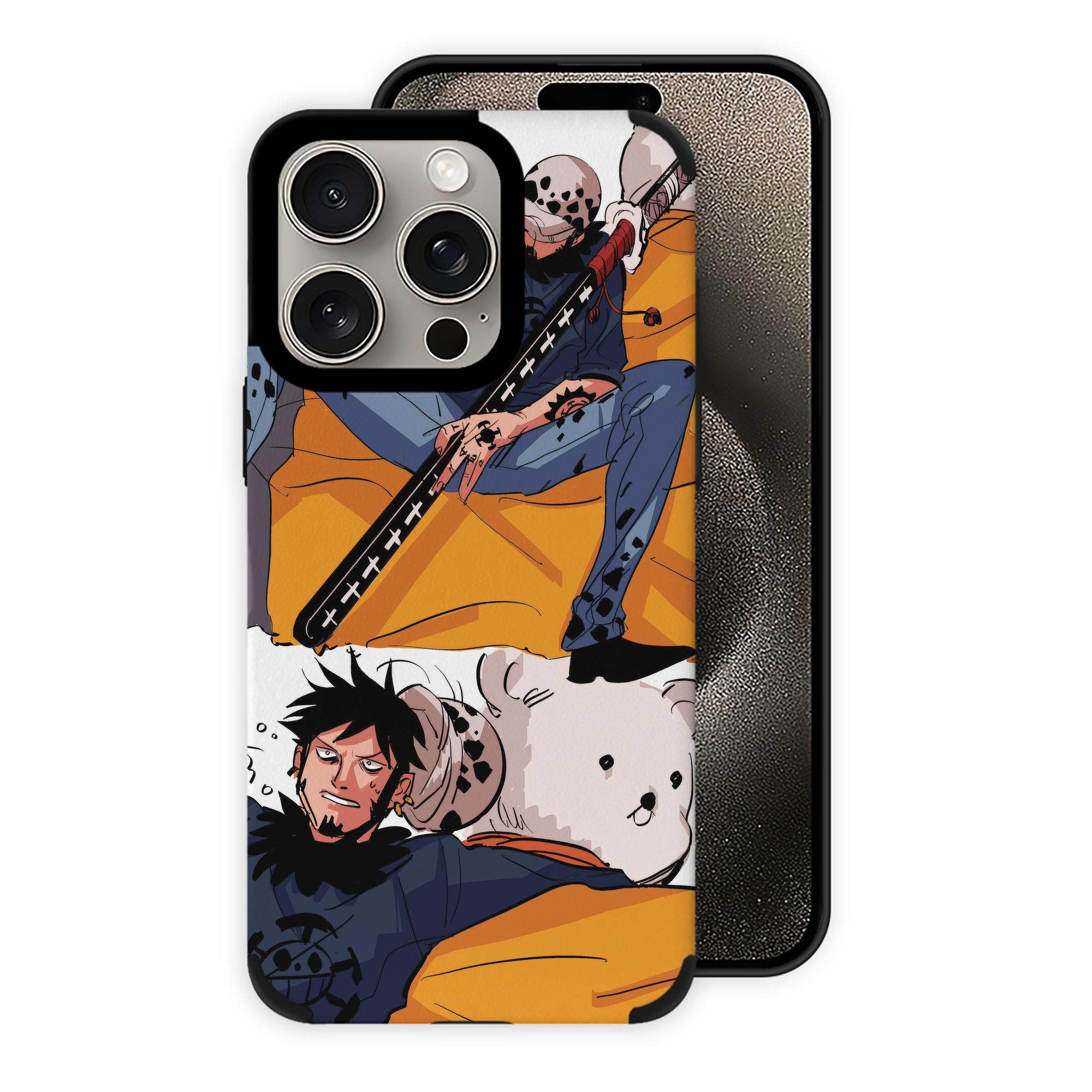 ワンピース ONE PIECE 【iPhone15ProMax対応】 PUレザー スマホケース 耐衝撃＆黄変防止