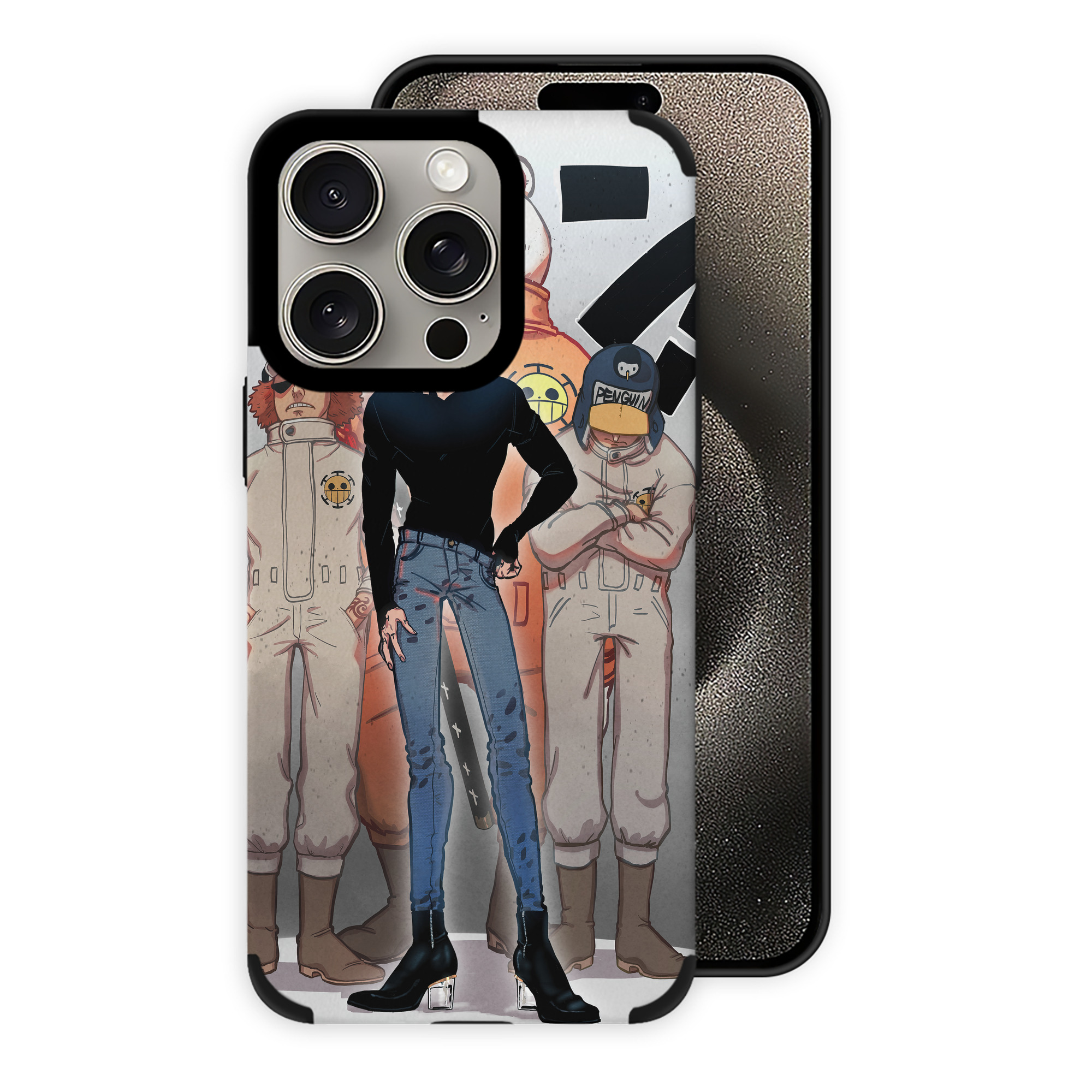ワンピース ONE PIECE 【iPhone15ProMax対応】 PUレザー スマホケース 耐衝撃＆黄変防止