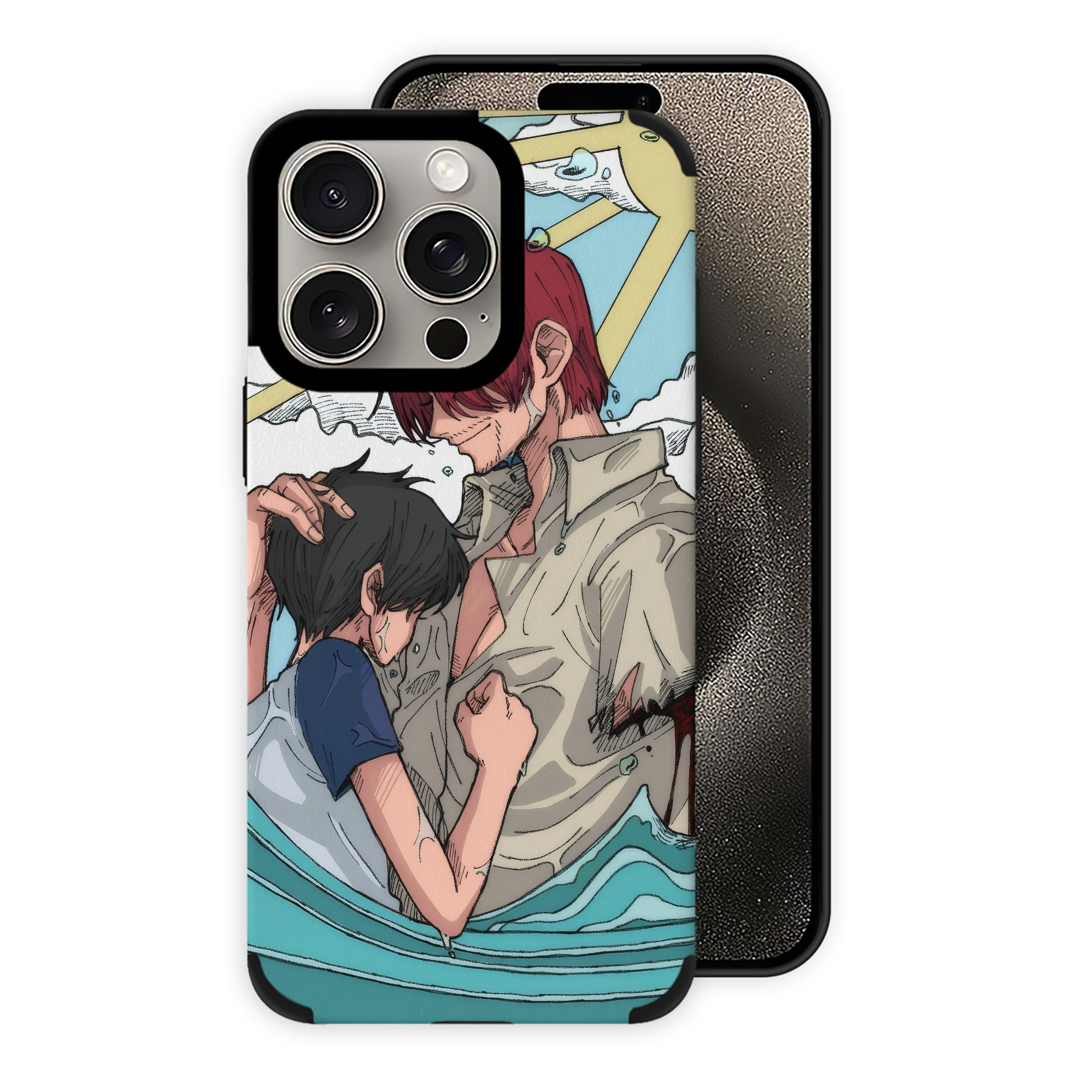 ワンピース ONE PIECE 【iPhone15ProMax対応】 PUレザー スマホケース 耐衝撃＆黄変防止