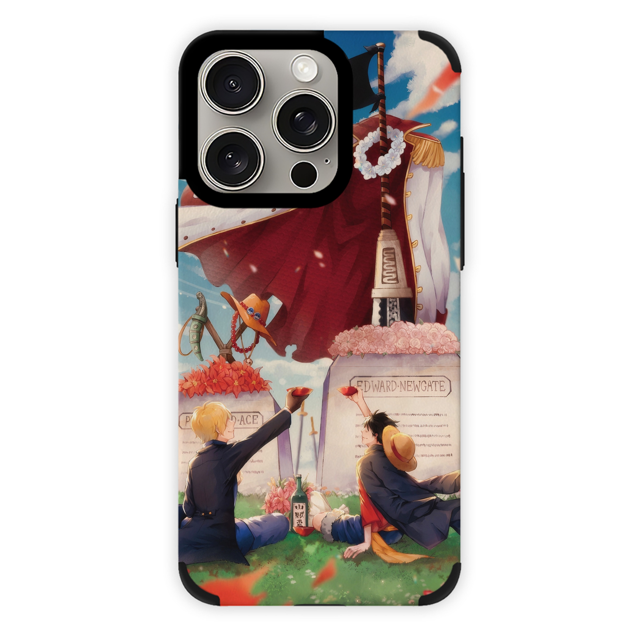 （画像用） ワンピース ONE PIECE 【iPhone15ProMax対応】 PUレザー スマホケース 耐衝撃＆黄変防止