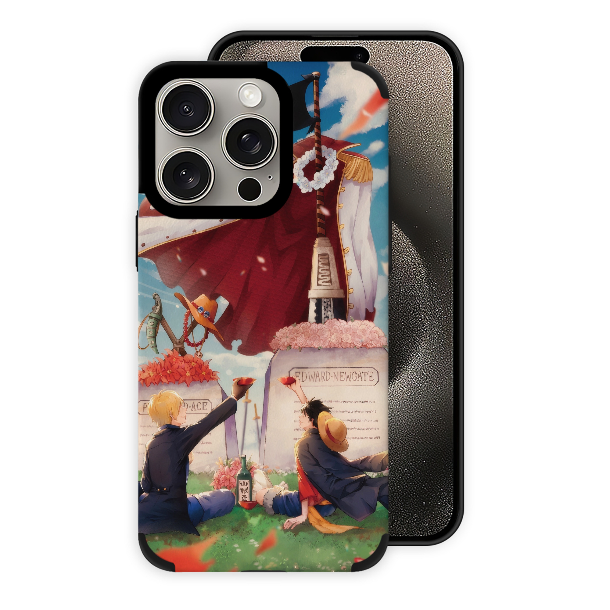 ワンピース ONE PIECE 【iPhone15ProMax対応】 PUレザー スマホケース 耐衝撃＆黄変防止