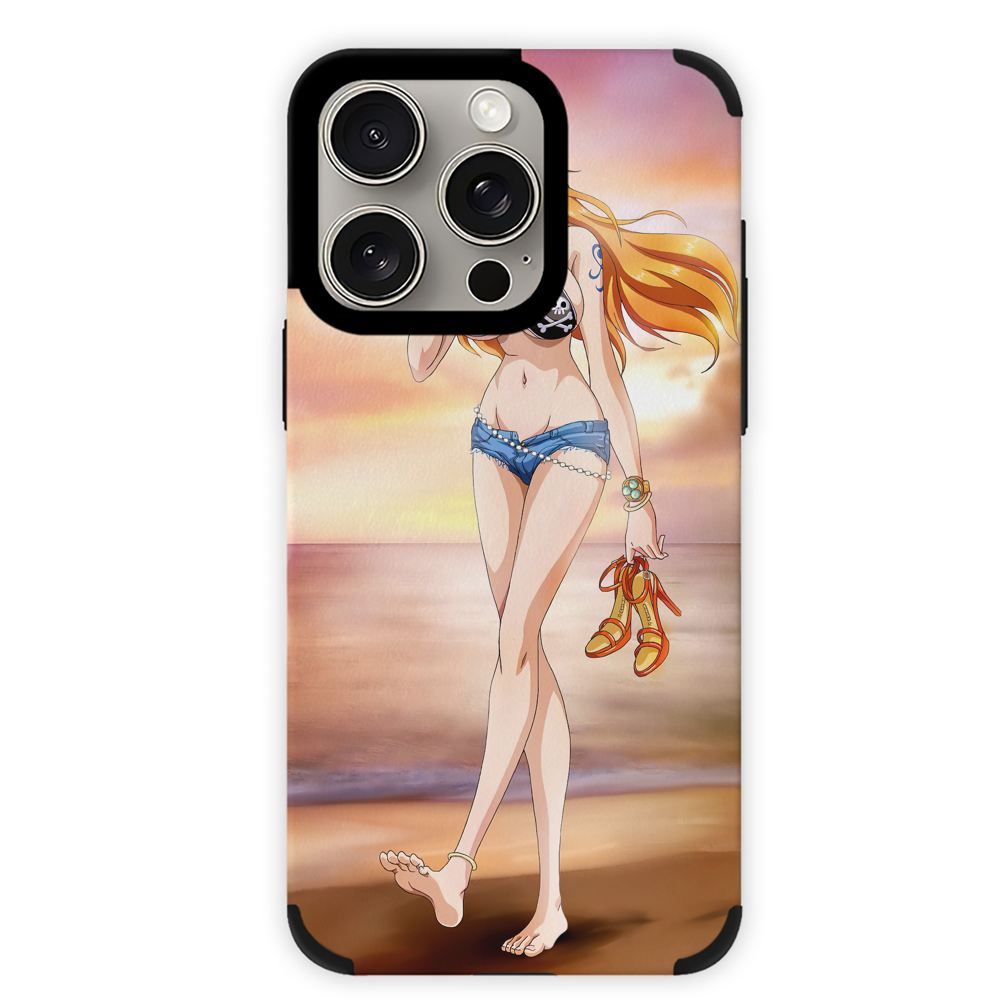 （画像用） ワンピース ONE PIECE 【iPhone15ProMax対応】 PUレザー スマホケース 耐衝撃＆黄変防止