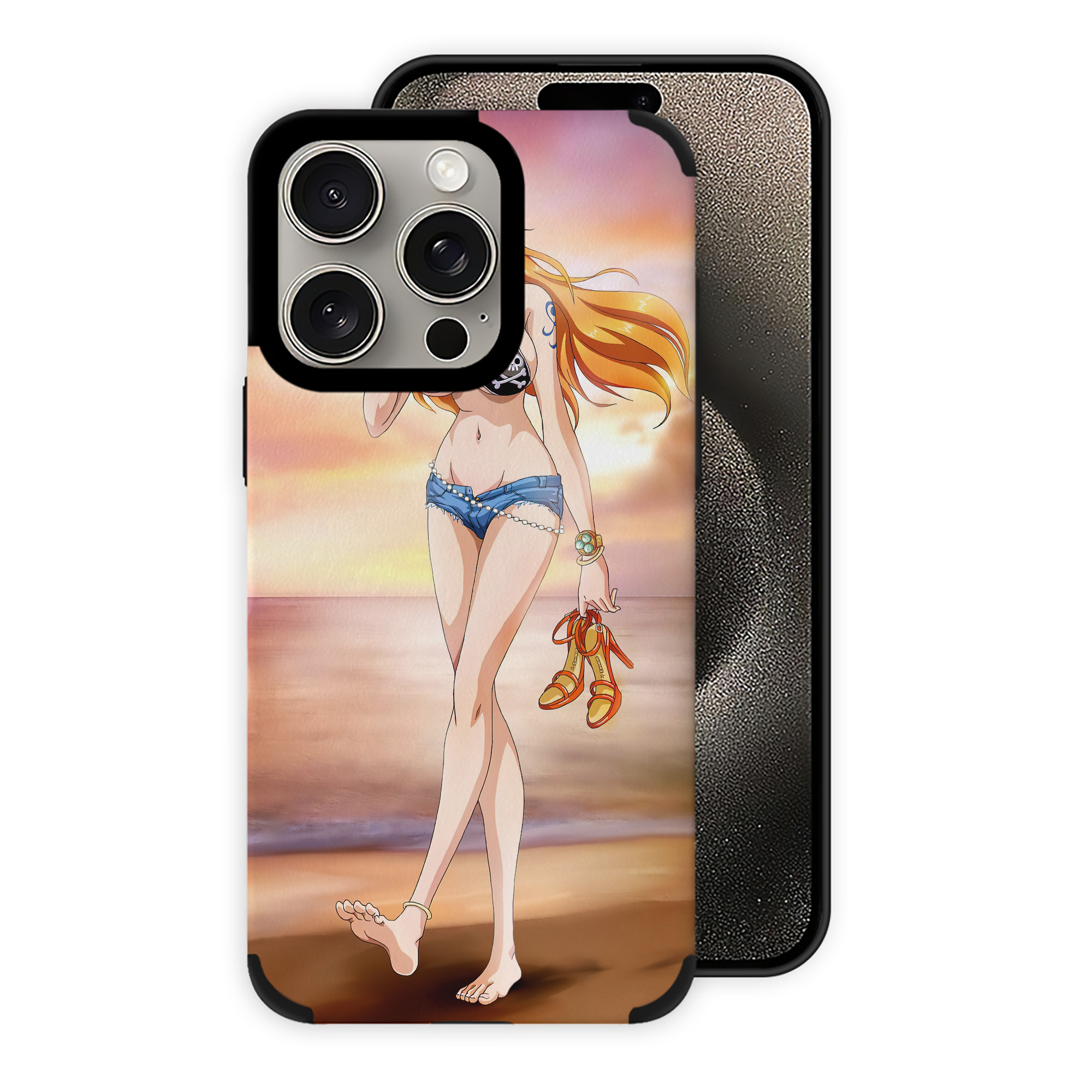 ワンピース ONE PIECE 【iPhone15ProMax対応】 PUレザー スマホケース 耐衝撃＆黄変防止