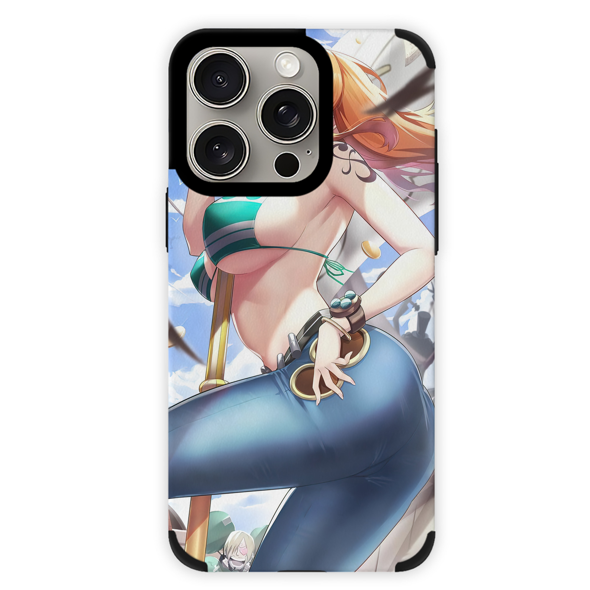 （画像用） ワンピース ONE PIECE 【iPhone15ProMax対応】 PUレザー スマホケース 耐衝撃＆黄変防止