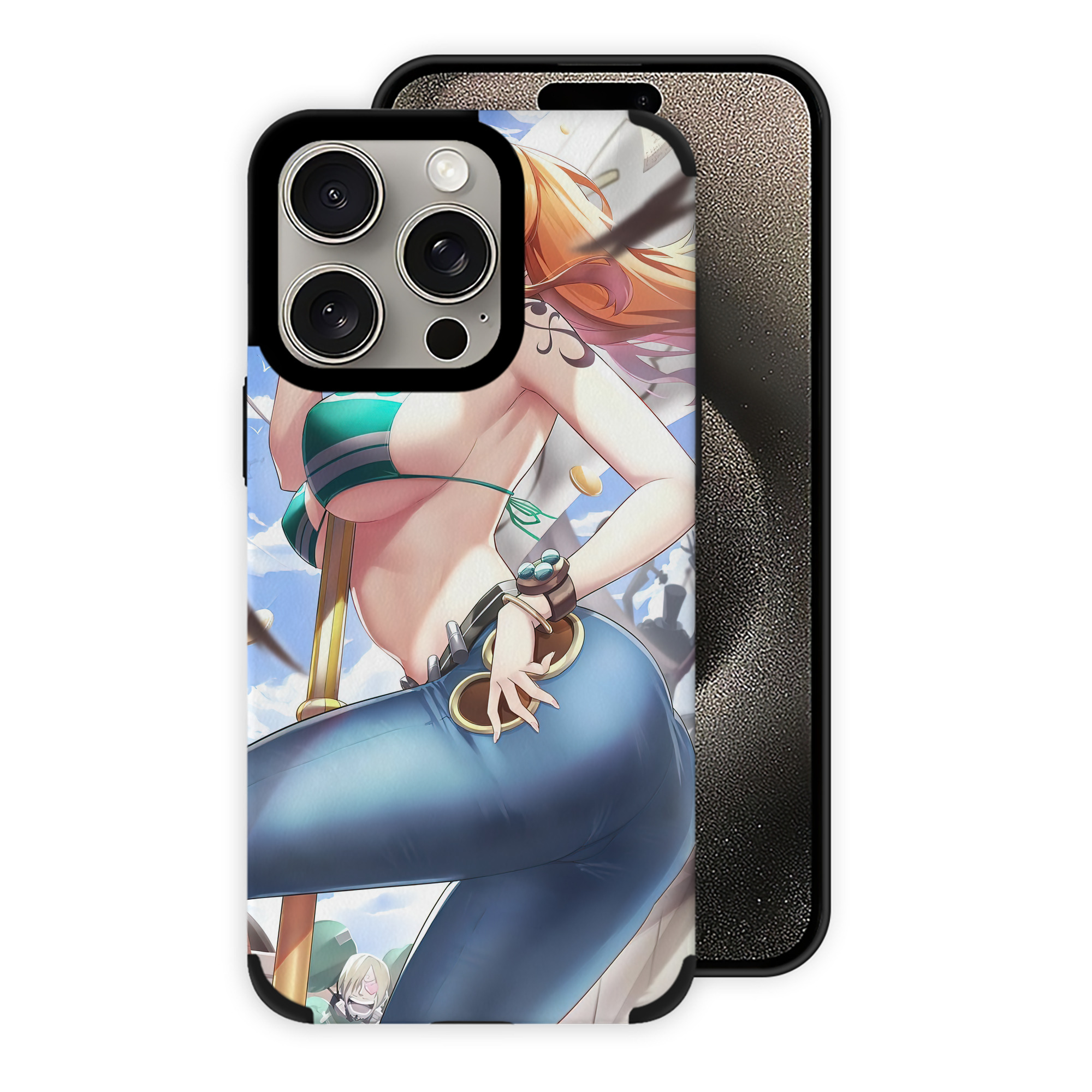 ワンピース ONE PIECE 【iPhone15ProMax対応】 PUレザー スマホケース 耐衝撃＆黄変防止