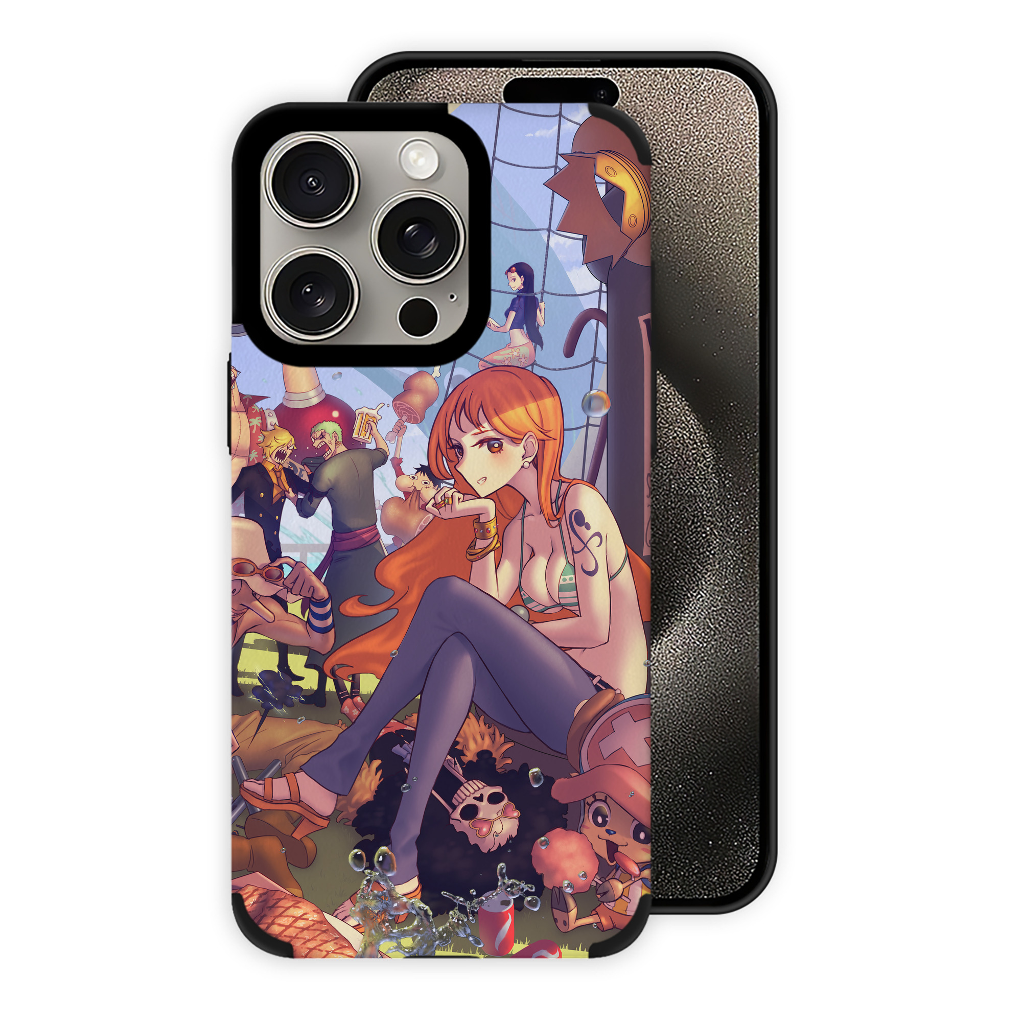 ワンピース ONE PIECE 【iPhone15ProMax対応】 PUレザー スマホケース 耐衝撃＆黄変防止