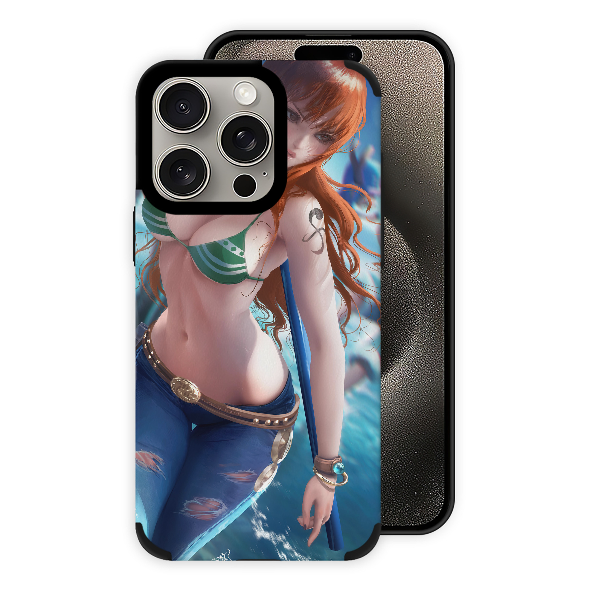 ワンピース ONE PIECE 【iPhone15ProMax対応】 PUレザー スマホケース 耐衝撃＆黄変防止