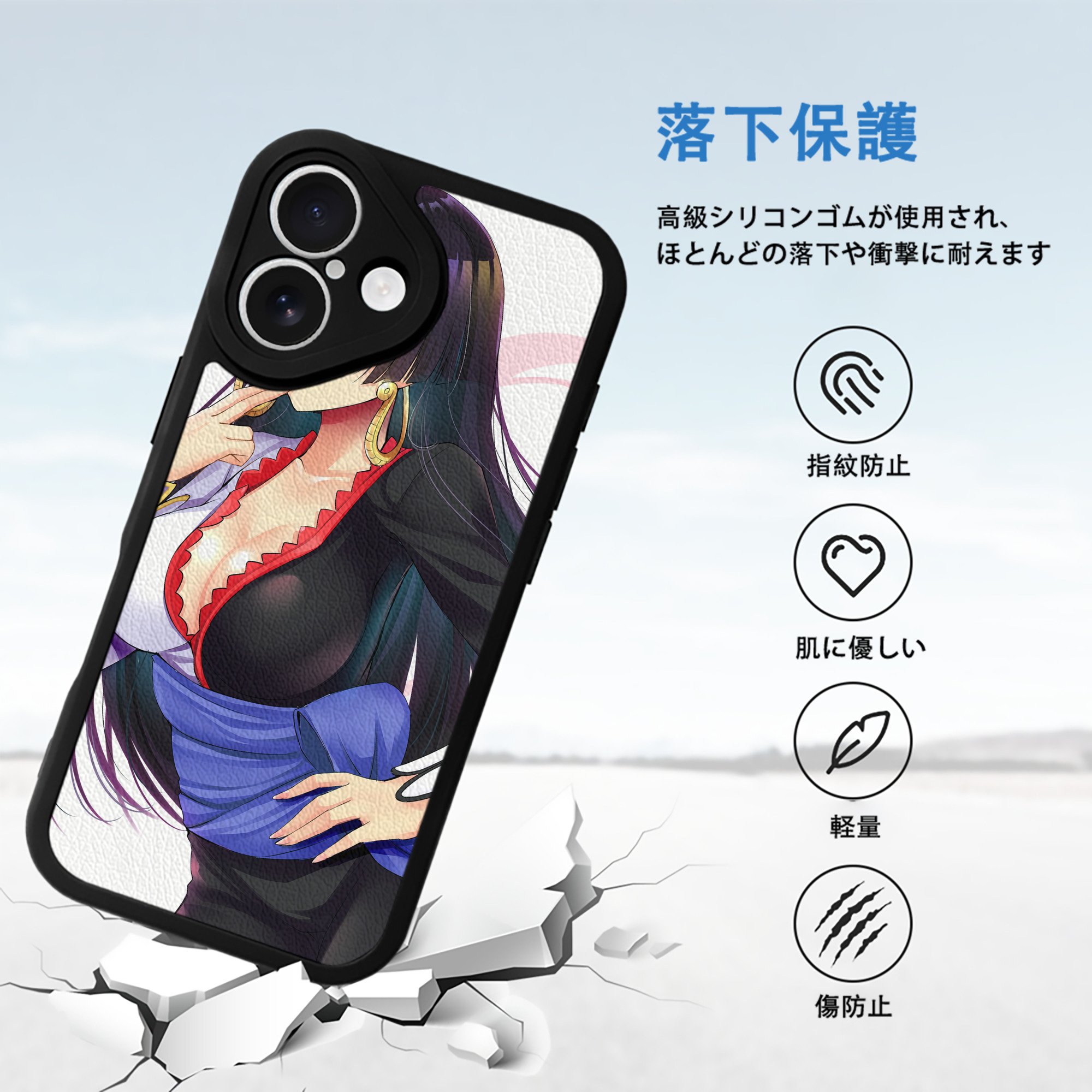 ワンピース ONE PIECE 【iPhone 16シリーズ対応】シリコンスマホケース（レザー調） 材質：シリコン