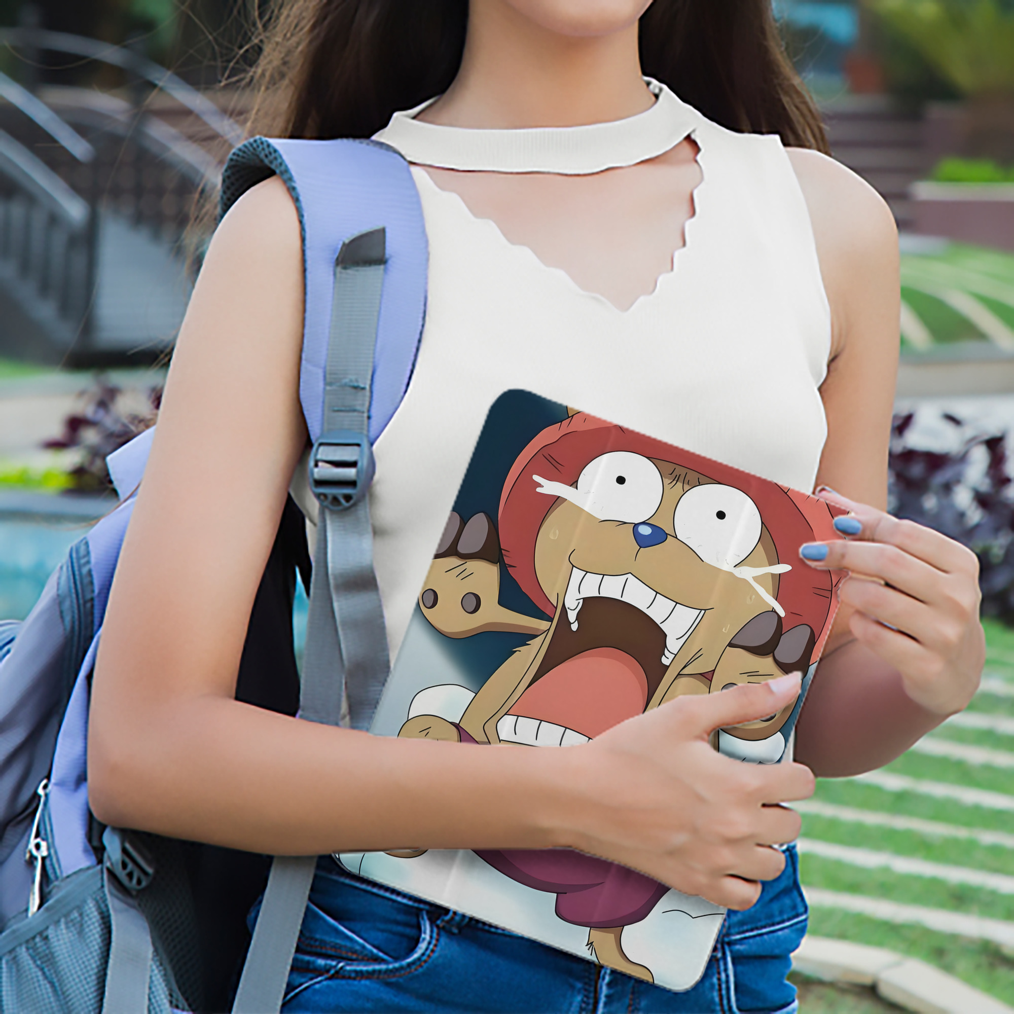 ワンピース ONE PIECE IPad ケース ペン収納付き 三つ折りスタンド PUレザー×シリコン 対応機種9.5/10.5/10.9インチ