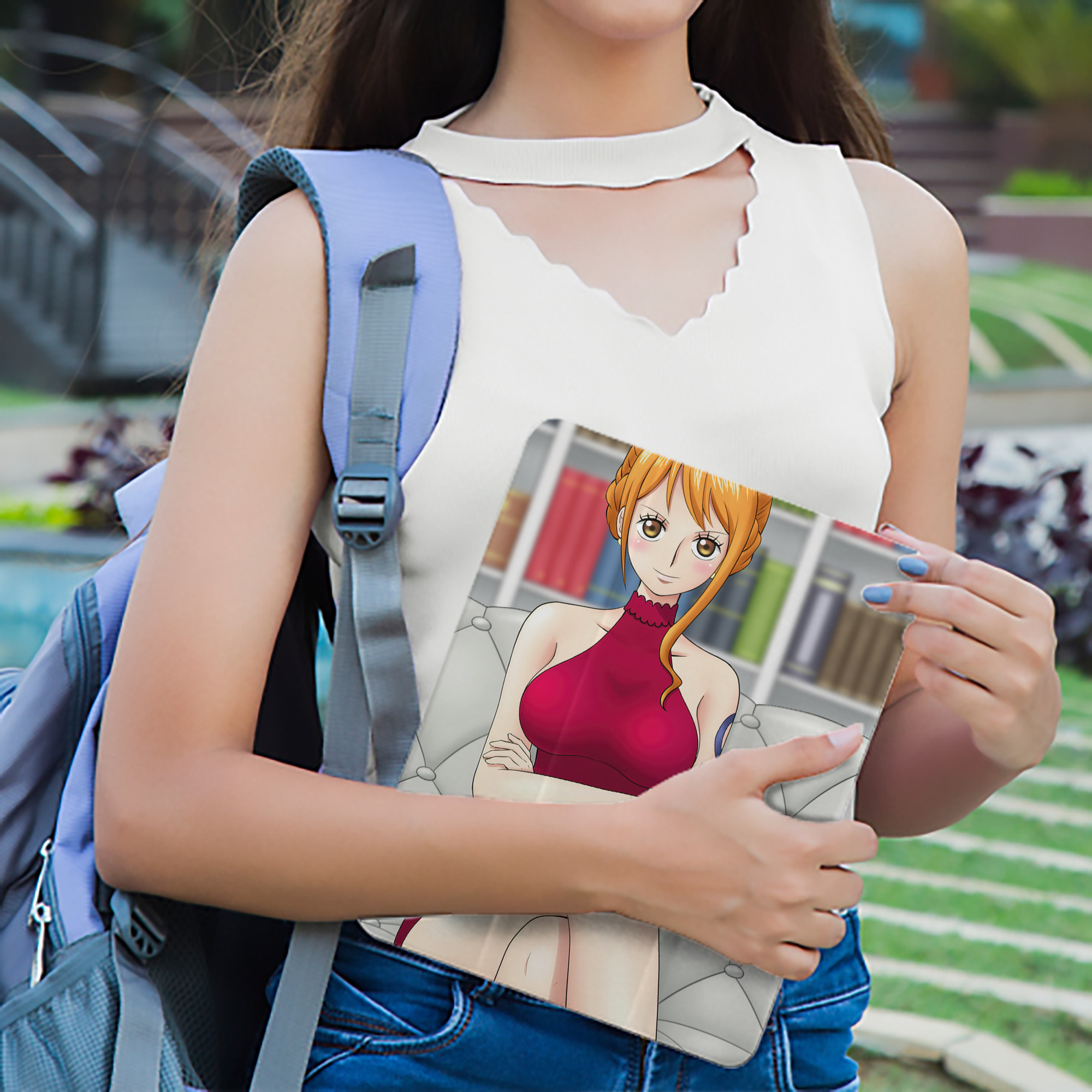 ワンピース ONE PIECE IPad ケース ペン収納付き 三つ折りスタンド PUレザー×シリコン 対応機種9.5/10.5/10.9インチ