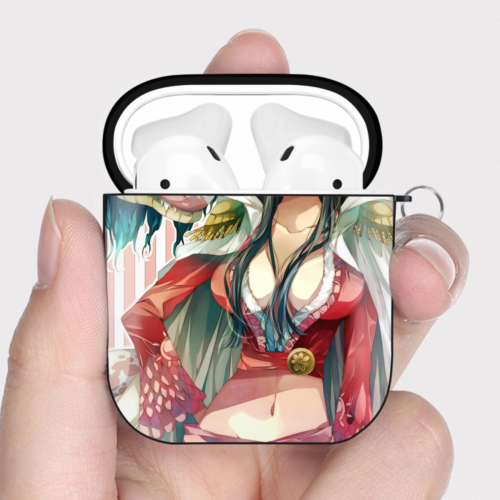 （画像用） ワンピース ONE PIECE AirPods 第2世代保護ケース ハードシェル ブラック 耐衝撃・防指紋・カラビナ付き