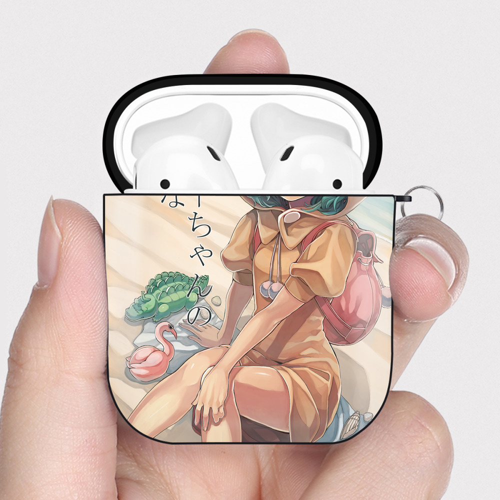 （画像用） ワンピース ONE PIECE AirPods 第2世代保護ケース ハードシェル ブラック 耐衝撃・防指紋・カラビナ付き