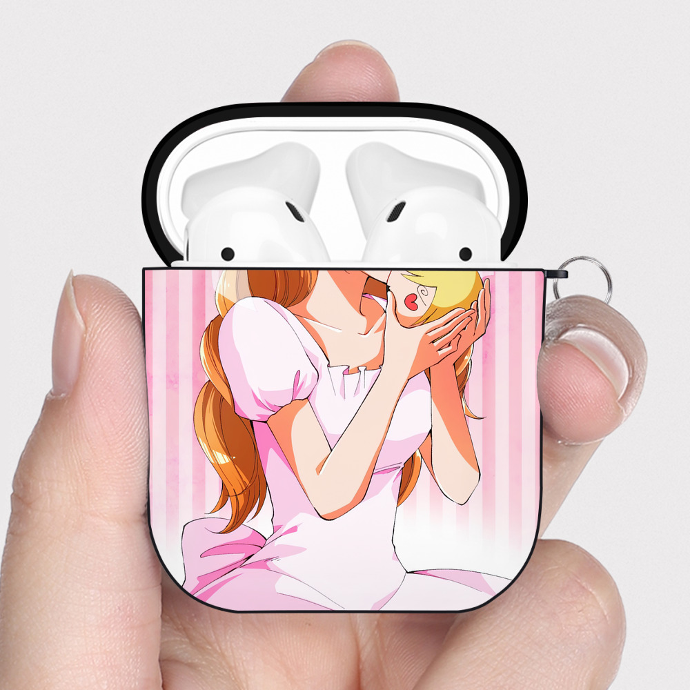 （画像用） ワンピース ONE PIECE AirPods 第2世代保護ケース ハードシェル ブラック 耐衝撃・防指紋・カラビナ付き
