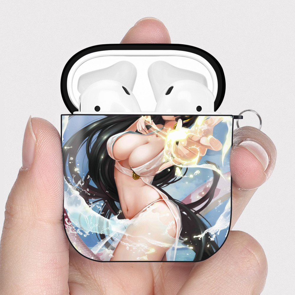 （画像用） ワンピース ONE PIECE AirPods 第2世代保護ケース ハードシェル ブラック 耐衝撃・防指紋・カラビナ付き