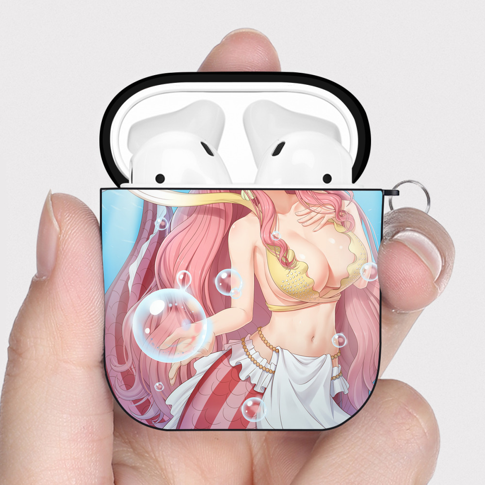 （画像用） ワンピース ONE PIECE AirPods 第2世代保護ケース ハードシェル ブラック 耐衝撃・防指紋・カラビナ付き