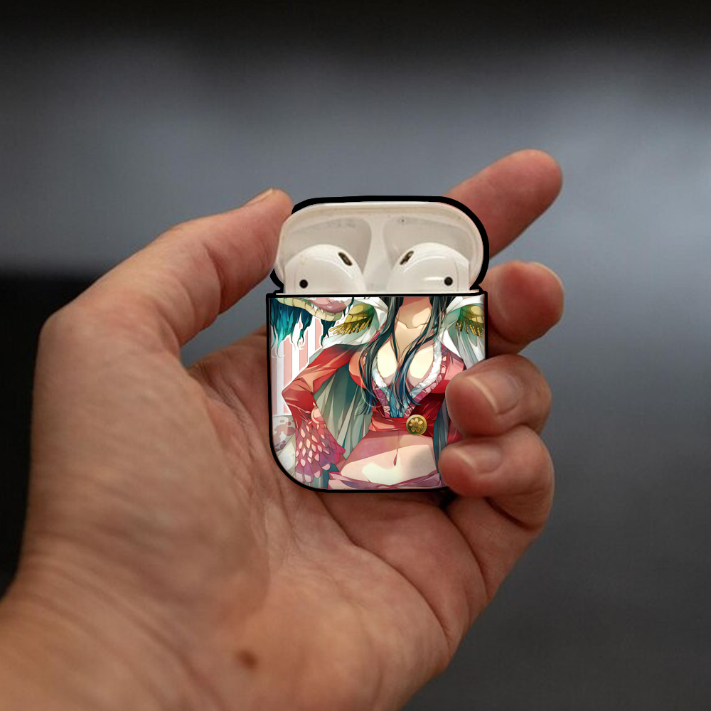 ワンピース ONE PIECE AirPods 第2世代保護ケース ハードシェル ブラック 耐衝撃・防指紋・カラビナ付き