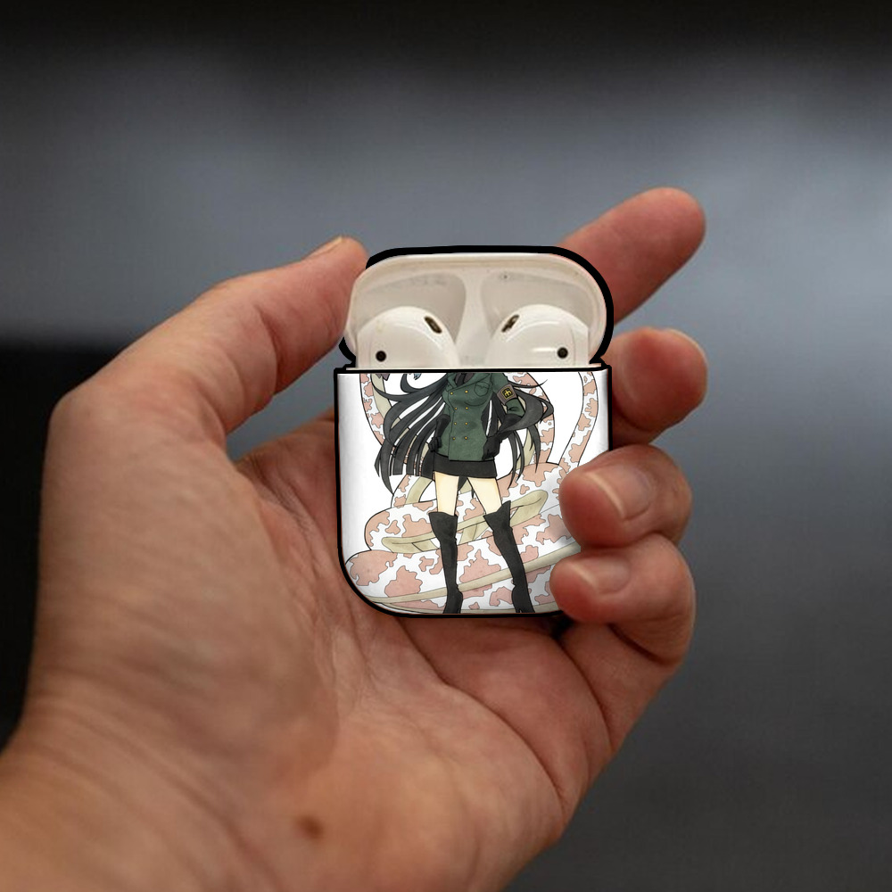 ワンピース ONE PIECE AirPods 第2世代保護ケース ハードシェル ブラック 耐衝撃・防指紋・カラビナ付き