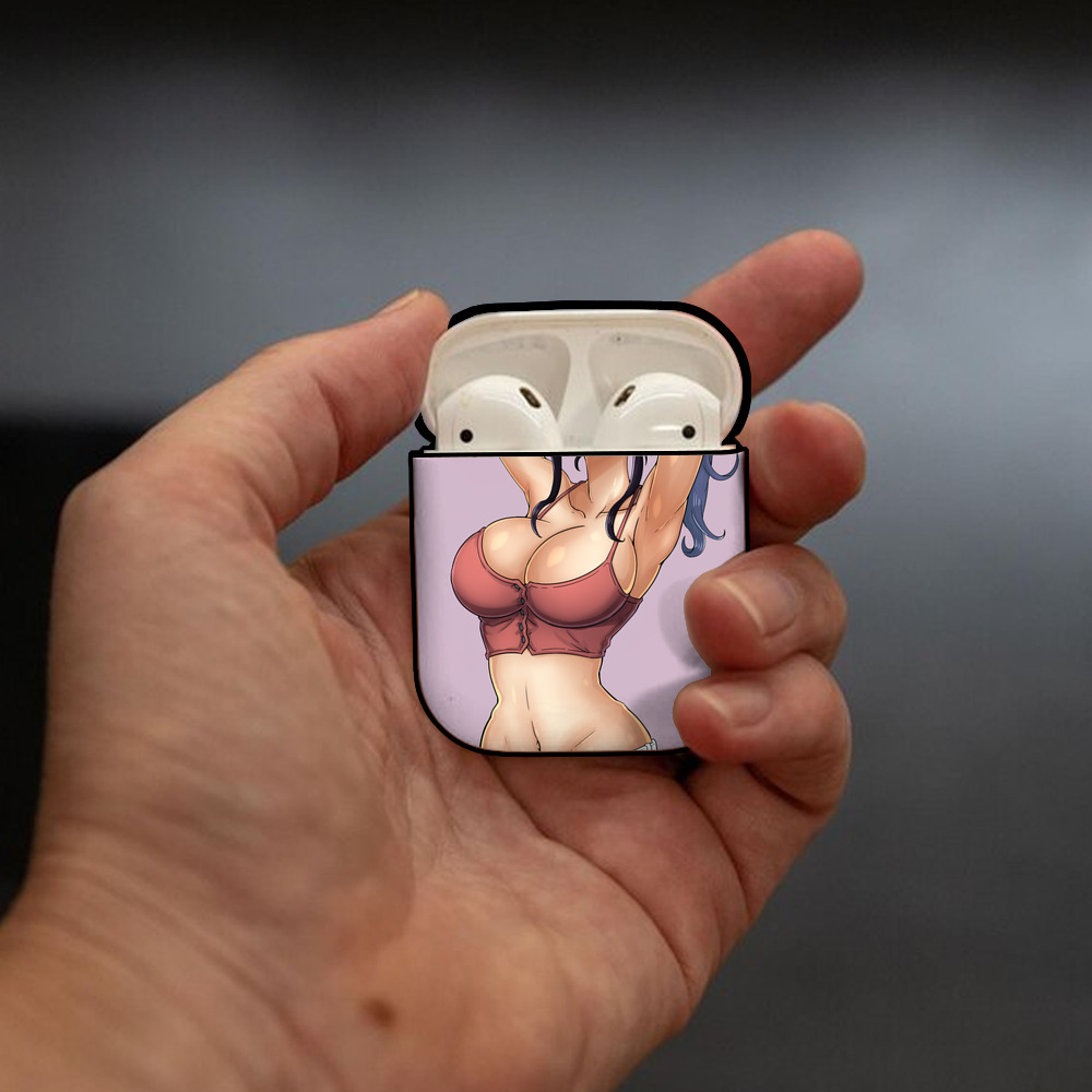 ワンピース ONE PIECE AirPods 第2世代保護ケース ハードシェル ブラック 耐衝撃・防指紋・カラビナ付き