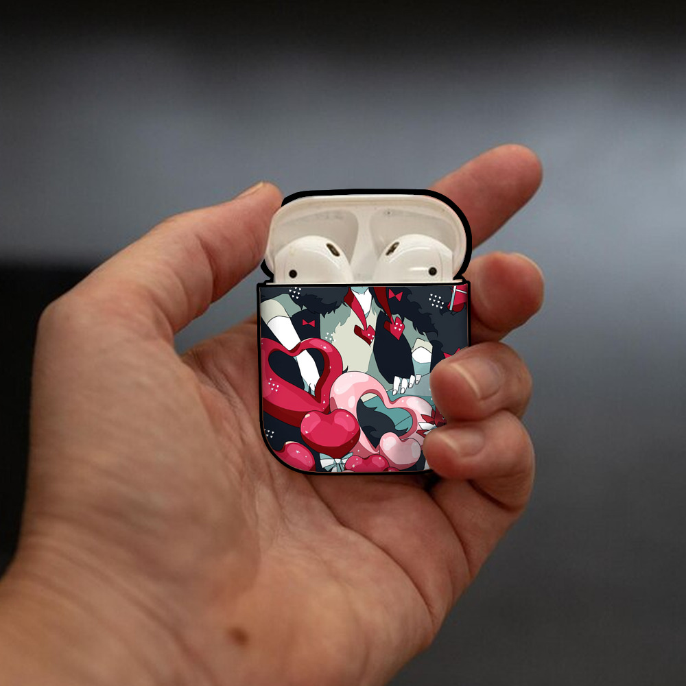 ワンピース ONE PIECE AirPods 第2世代保護ケース ハードシェル ブラック 耐衝撃・防指紋・カラビナ付き