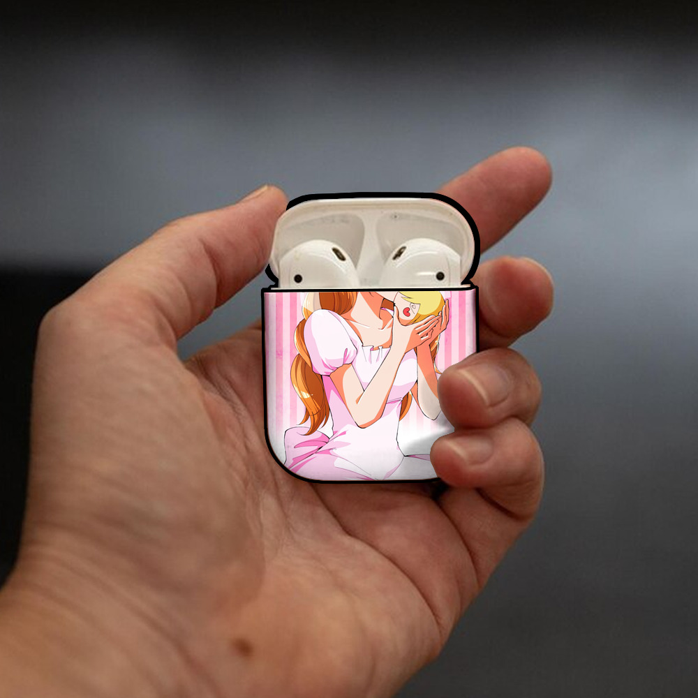 ワンピース ONE PIECE AirPods 第2世代保護ケース ハードシェル ブラック 耐衝撃・防指紋・カラビナ付き
